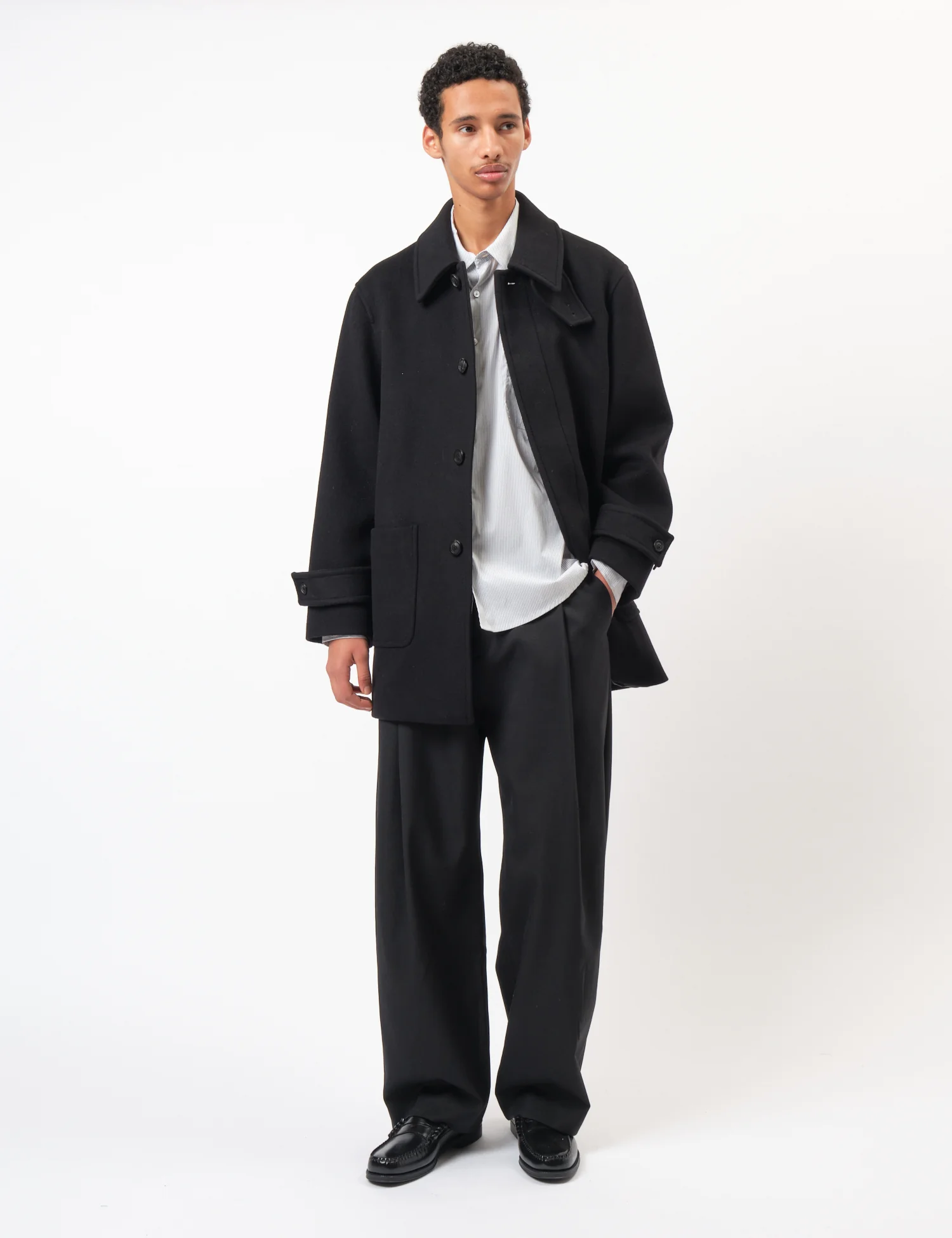 Coor Belandi Half Coat (Cashmere-Blend) - Black - Image 5