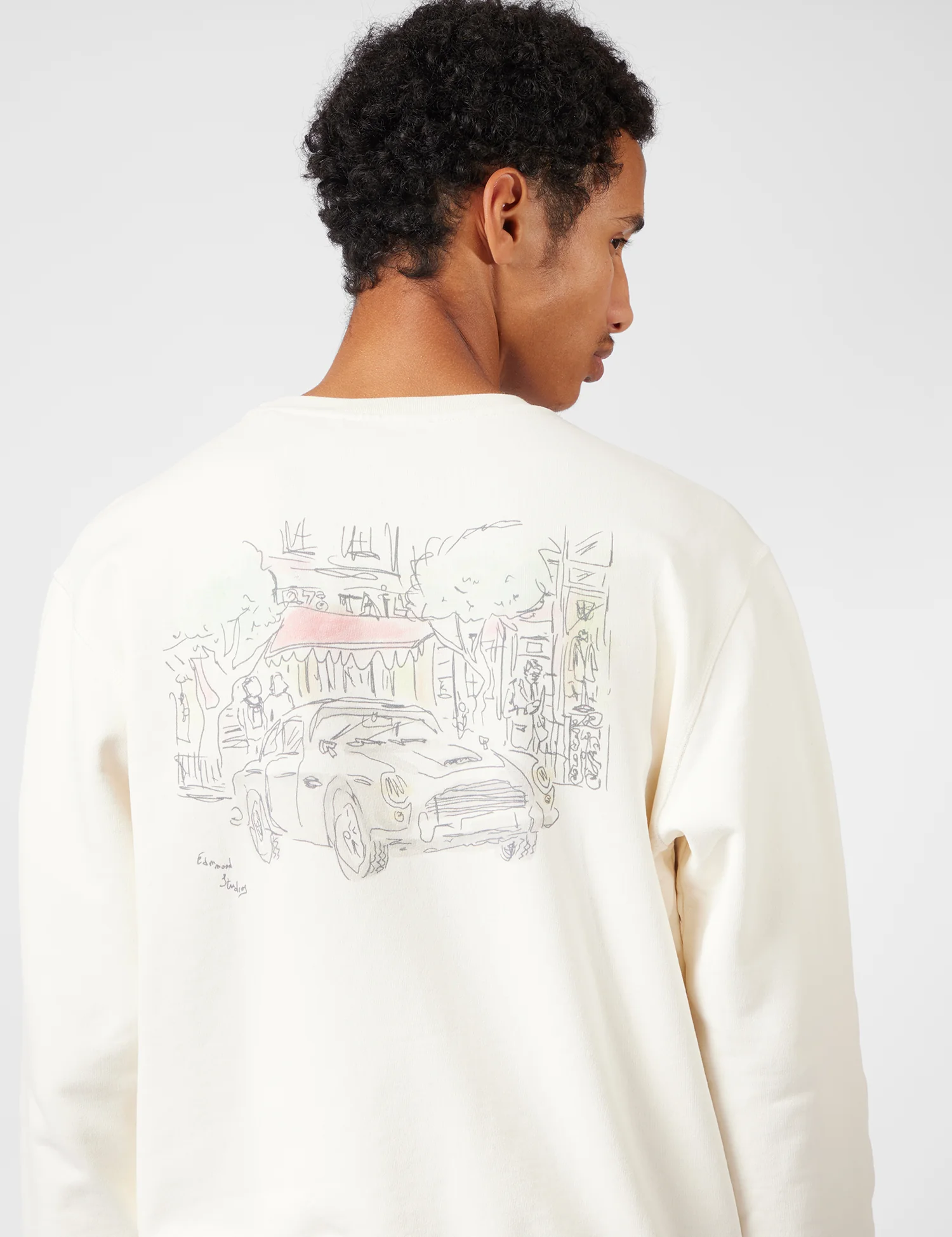Edmmond Studios Savile Row Sweatshirt - Off White - Image 3