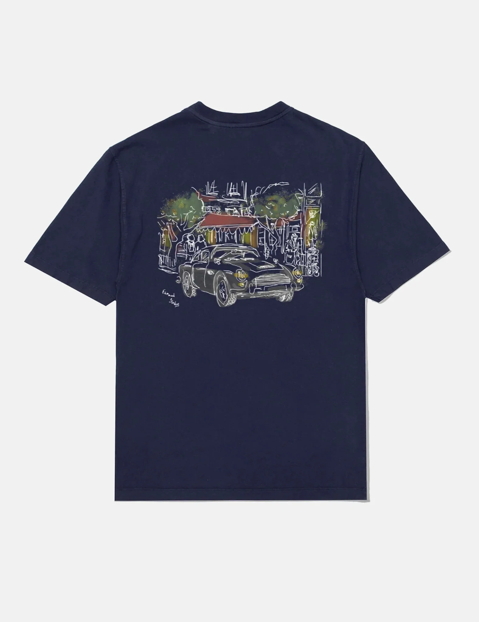 Edmmond Studios Savile Row T-Shirt - Navy Blue - Image 6