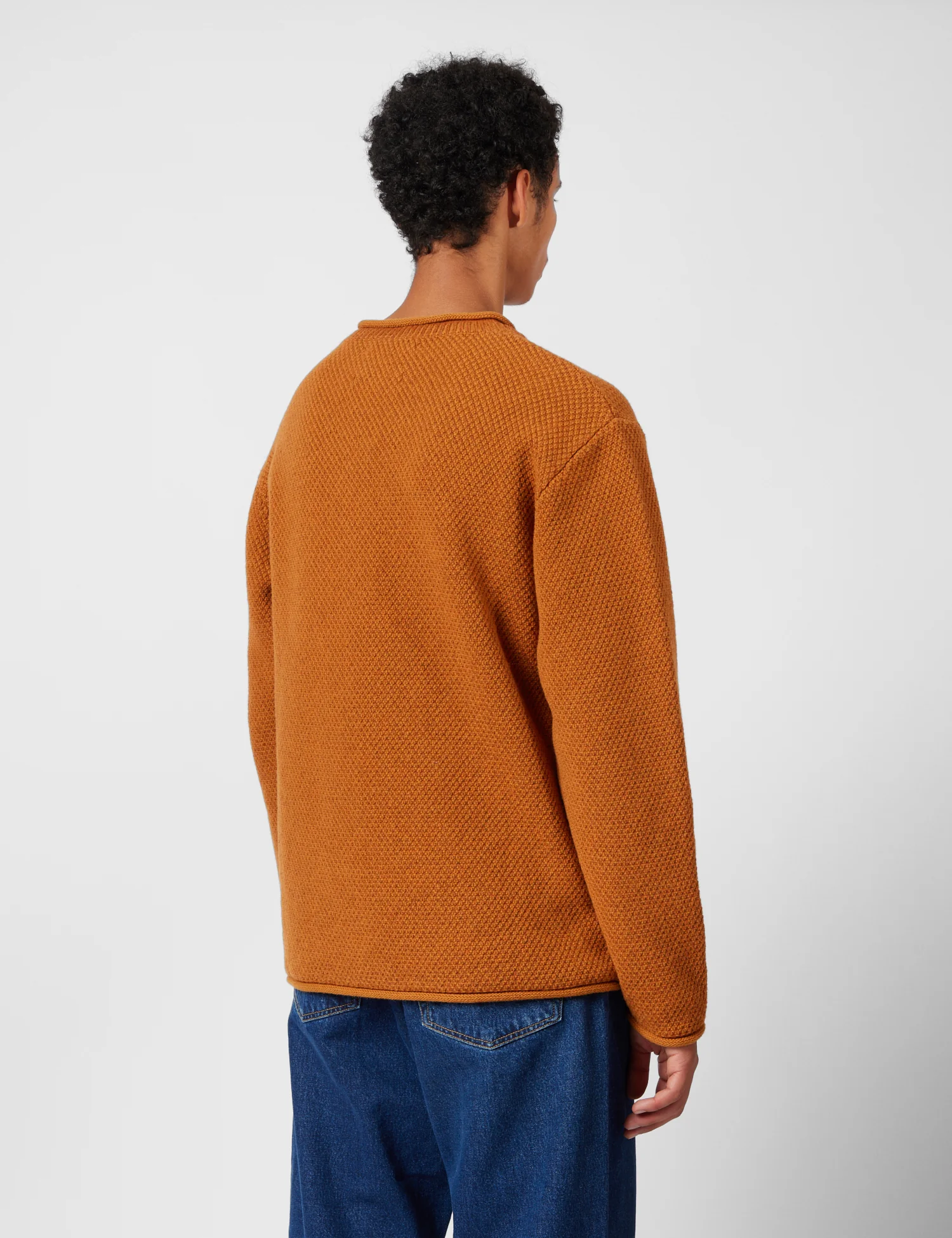 Finisterre Barents Jumper (Wool Mix) - Copper - Image 4