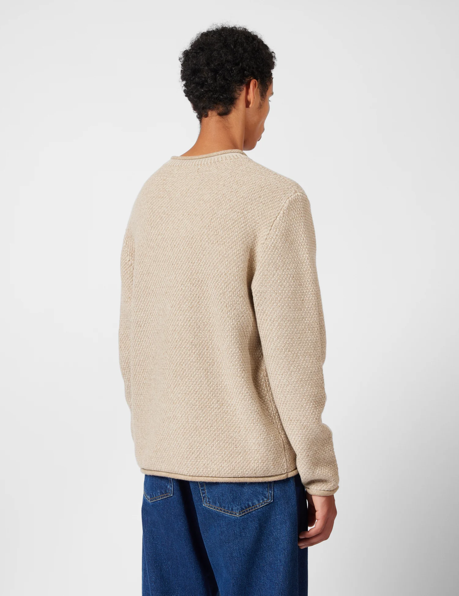 Finisterre Barents Jumper (Wool Mix) - Oatmeal - Image 5