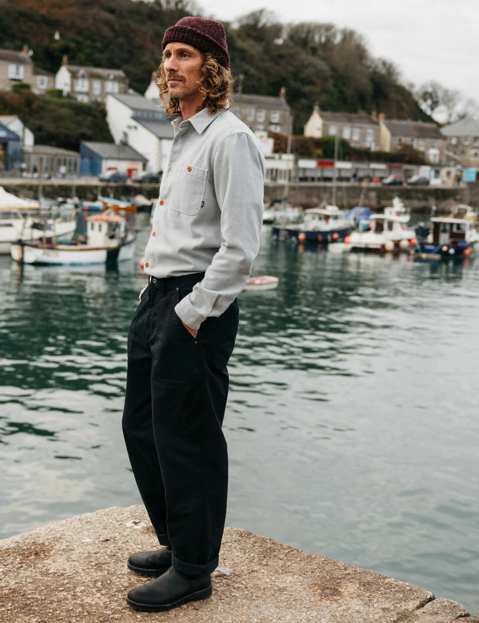 Finisterre Basset Fatigue Pant - Black - Image 2