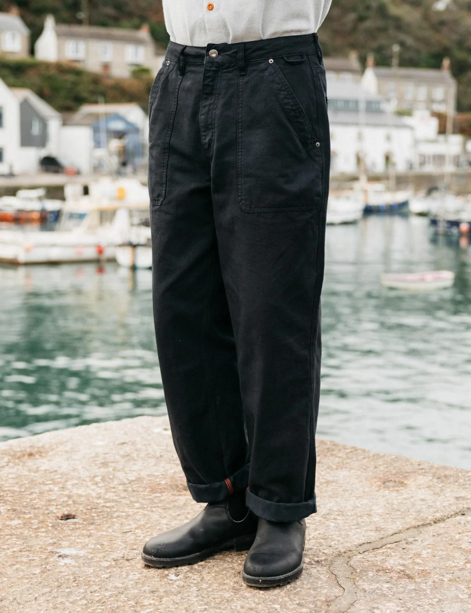 Finisterre Basset Fatigue Pant - Black - Image 6