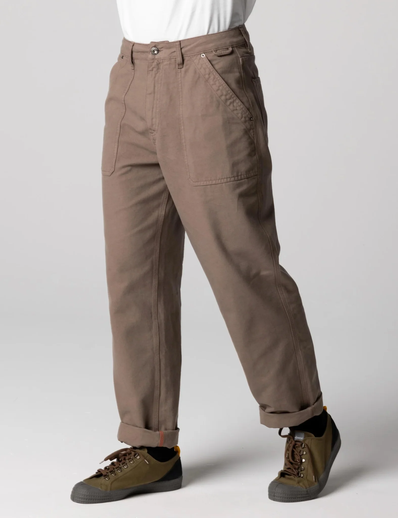 Finisterre Basset Utility Trousers - Woodsmoke Brown