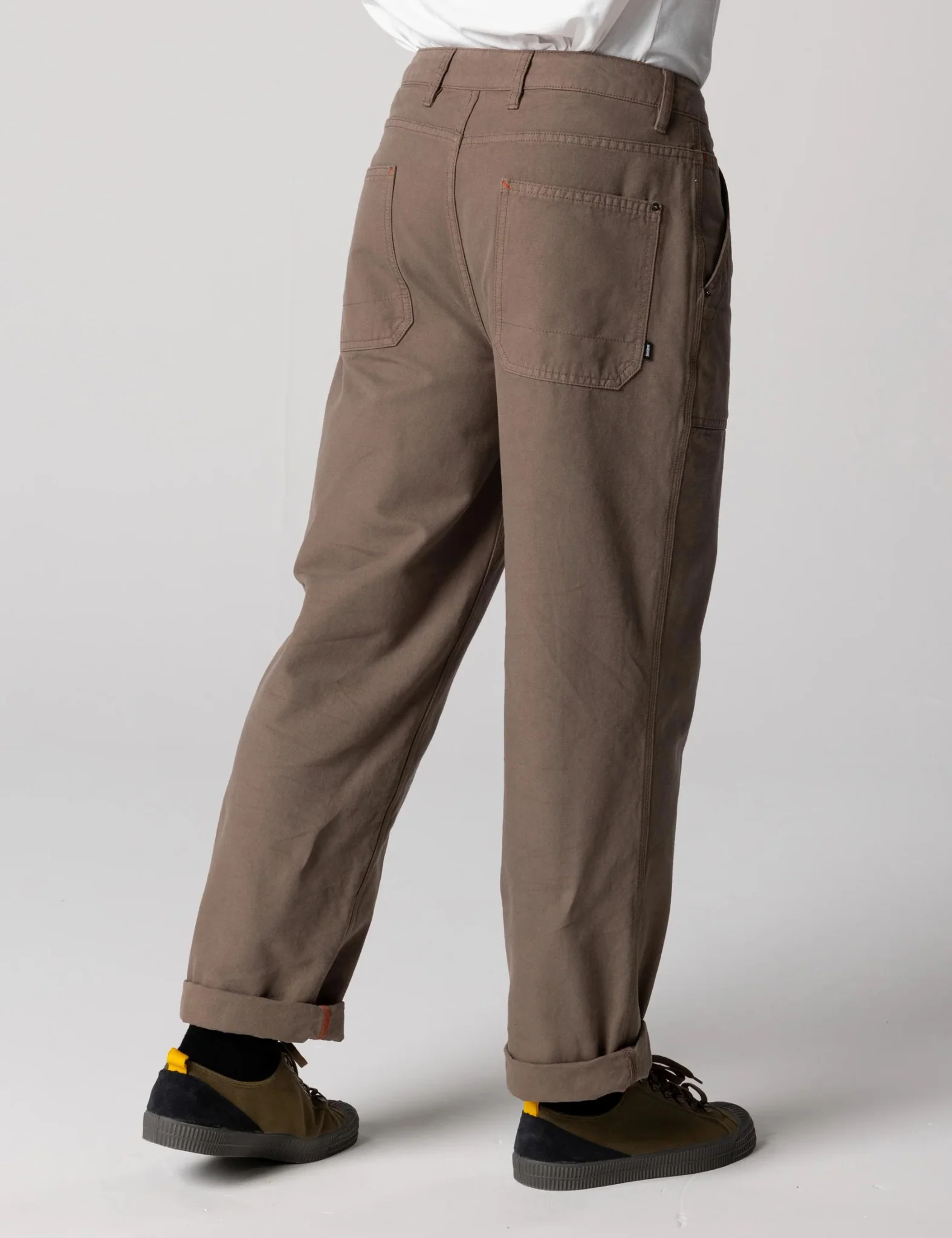 Finisterre Basset Utility Trousers - Woodsmoke Brown - Image 4