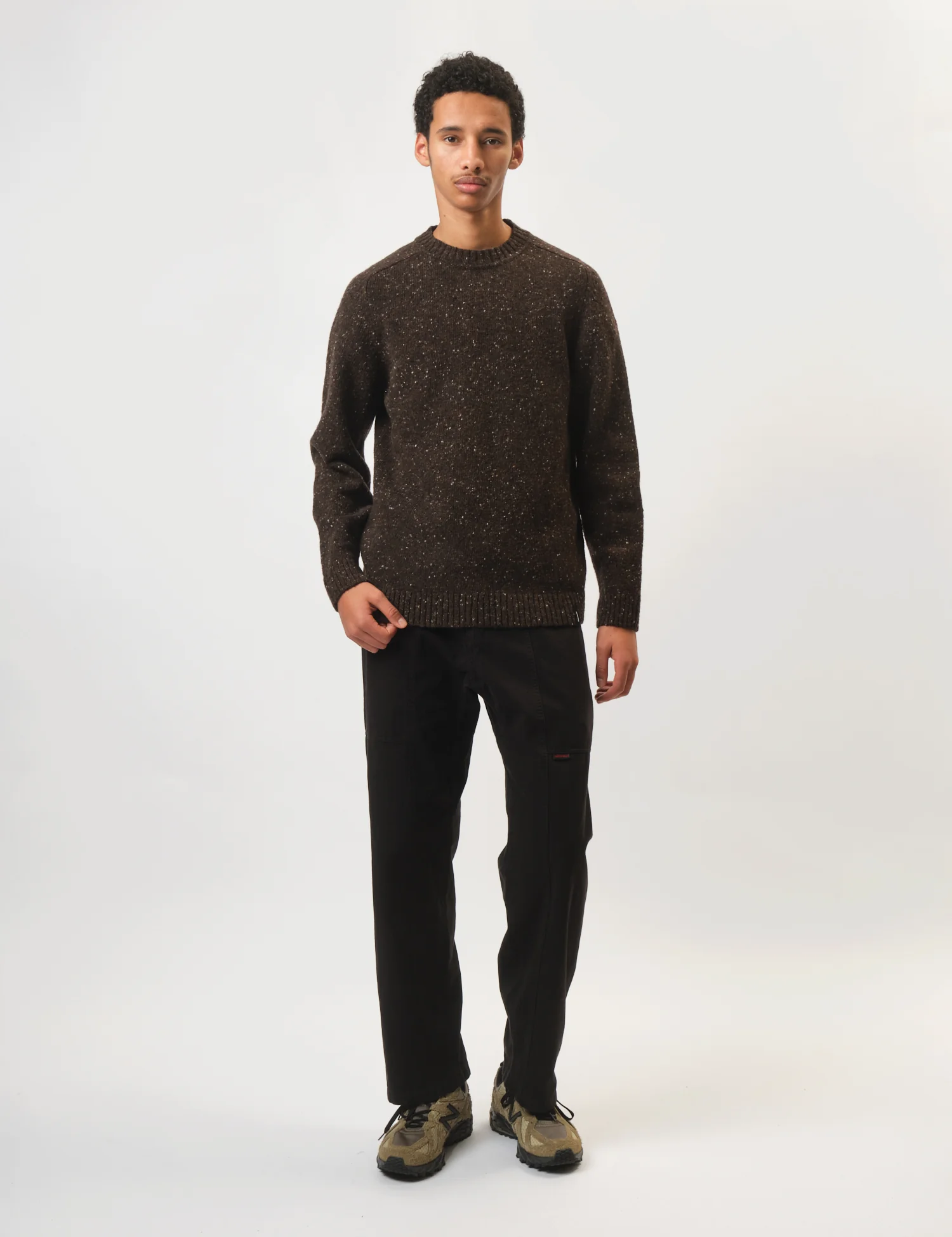 Finisterre Furlong Crew Sweatshirt - Burnt Umber - Image 3