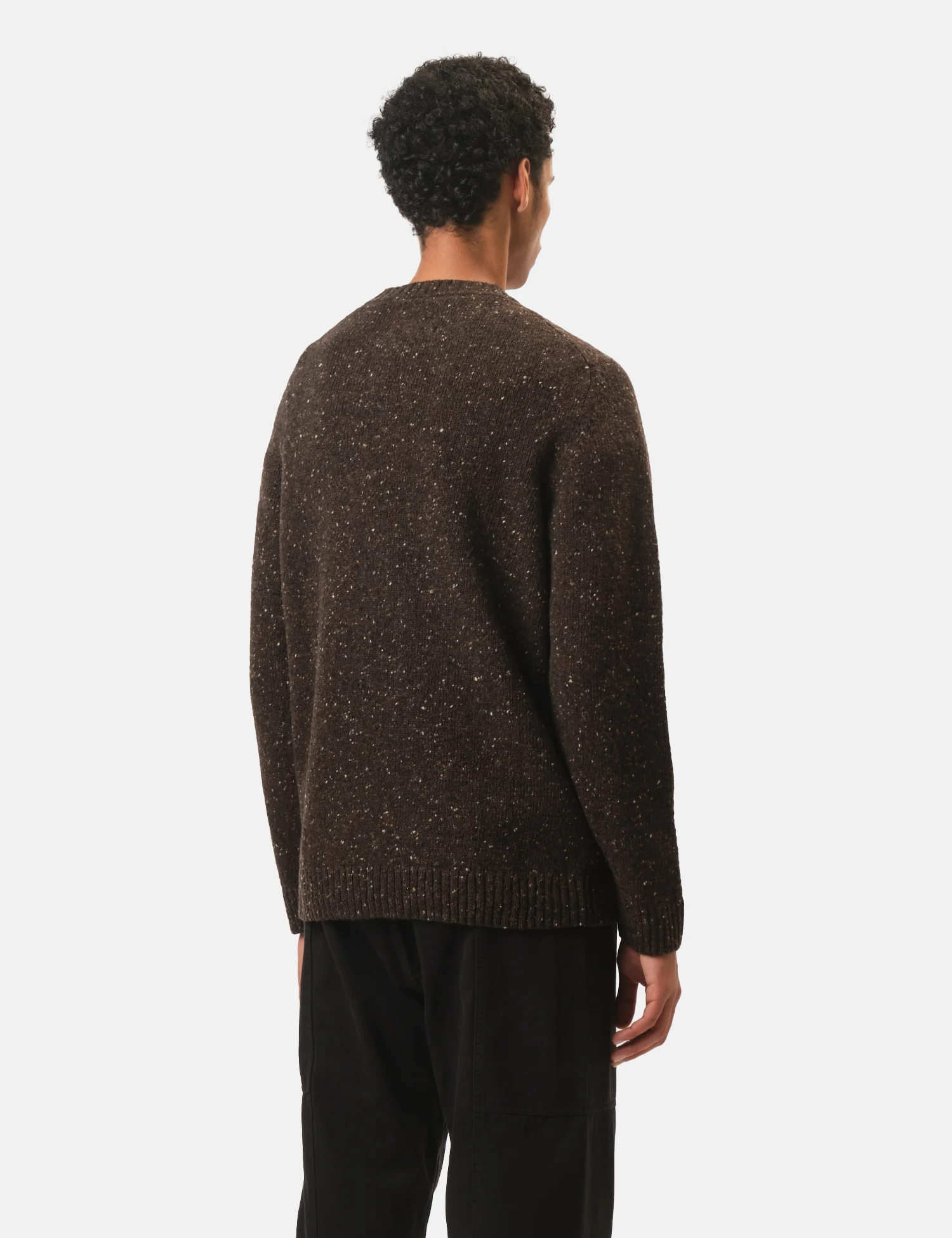 Finisterre Furlong Crew Sweatshirt - Burnt Umber - Image 4