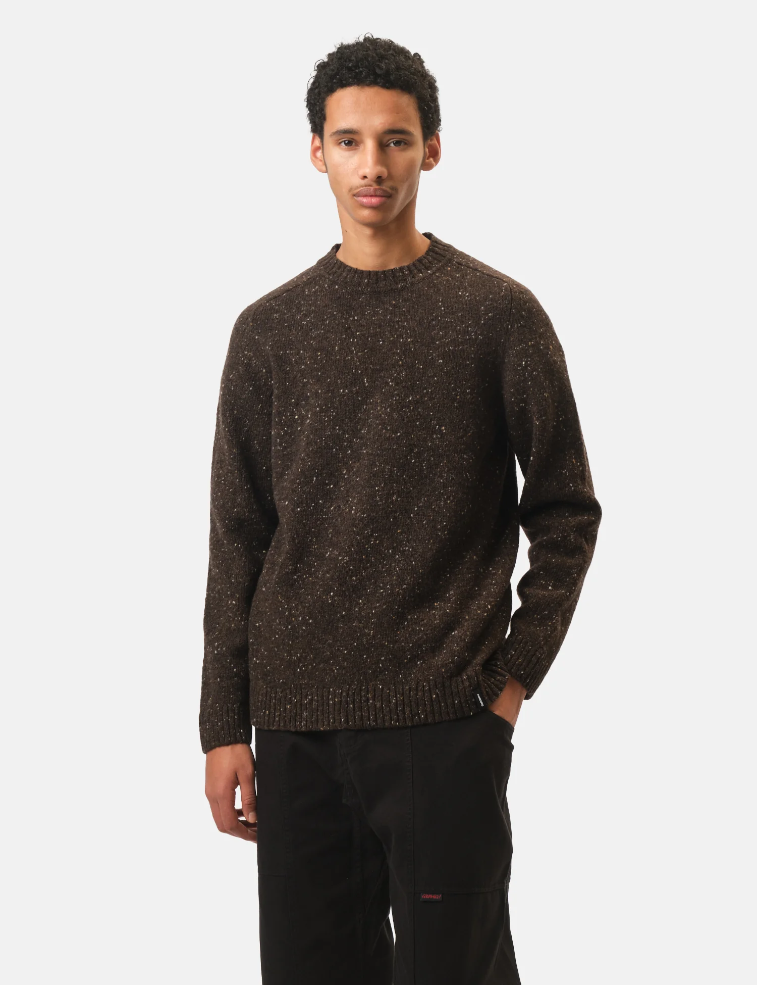 Finisterre Furlong Crew Sweatshirt - Burnt Umber - Image 5