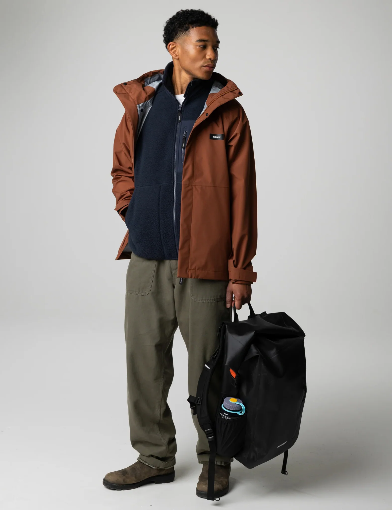 Finisterre Skybird Waterproof Jacket - Pecan Brown - Image 5