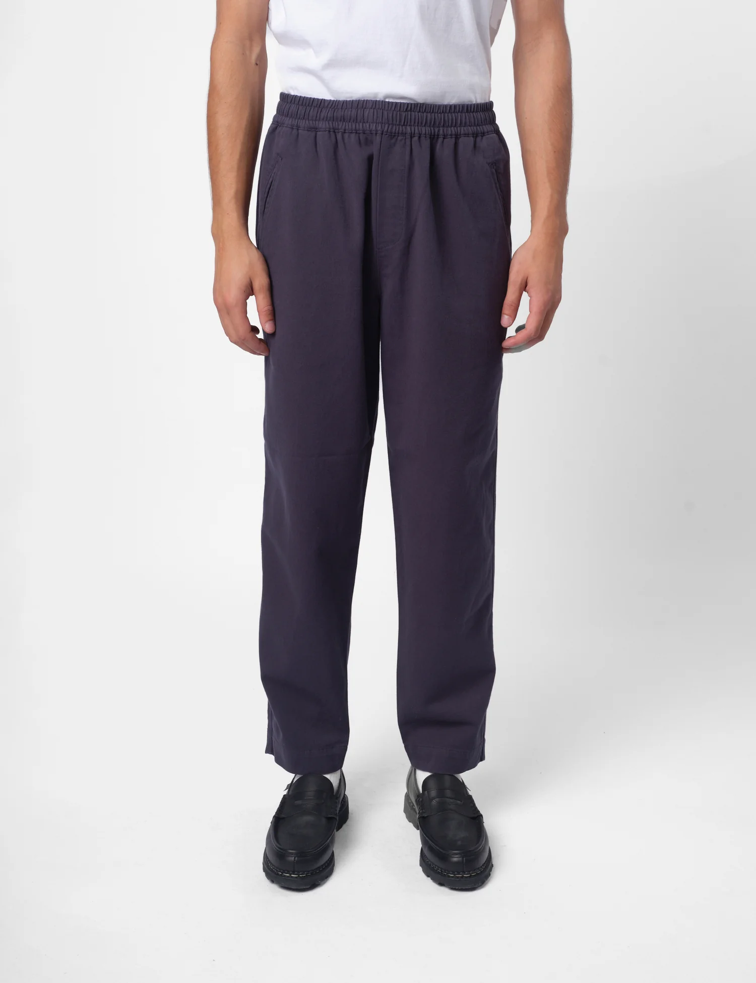 Folk Drawcord Assembly Brushed Twill Pant - Deep Navy Blue - Image 4