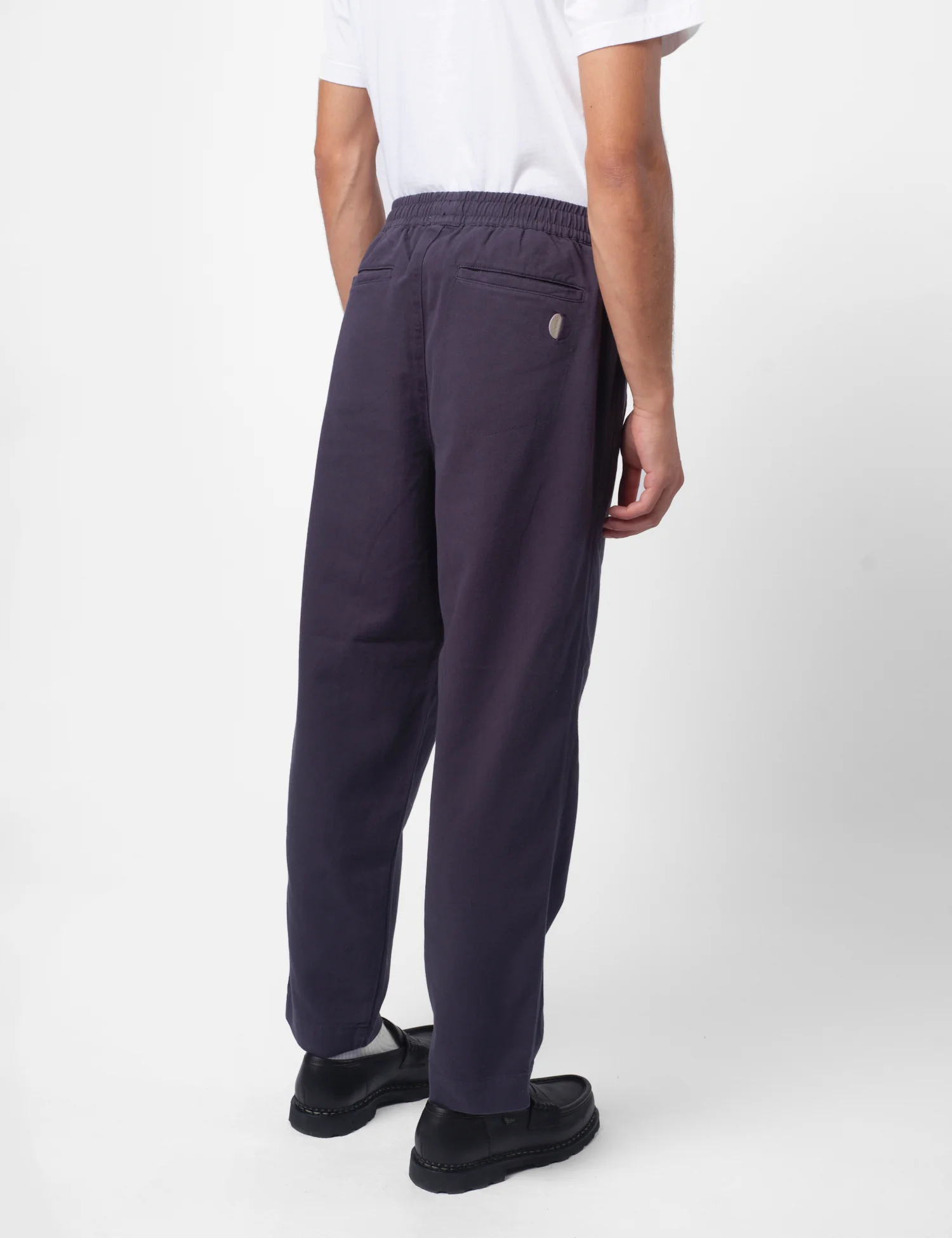 Folk Drawcord Assembly Brushed Twill Pant - Deep Navy Blue - Image 5
