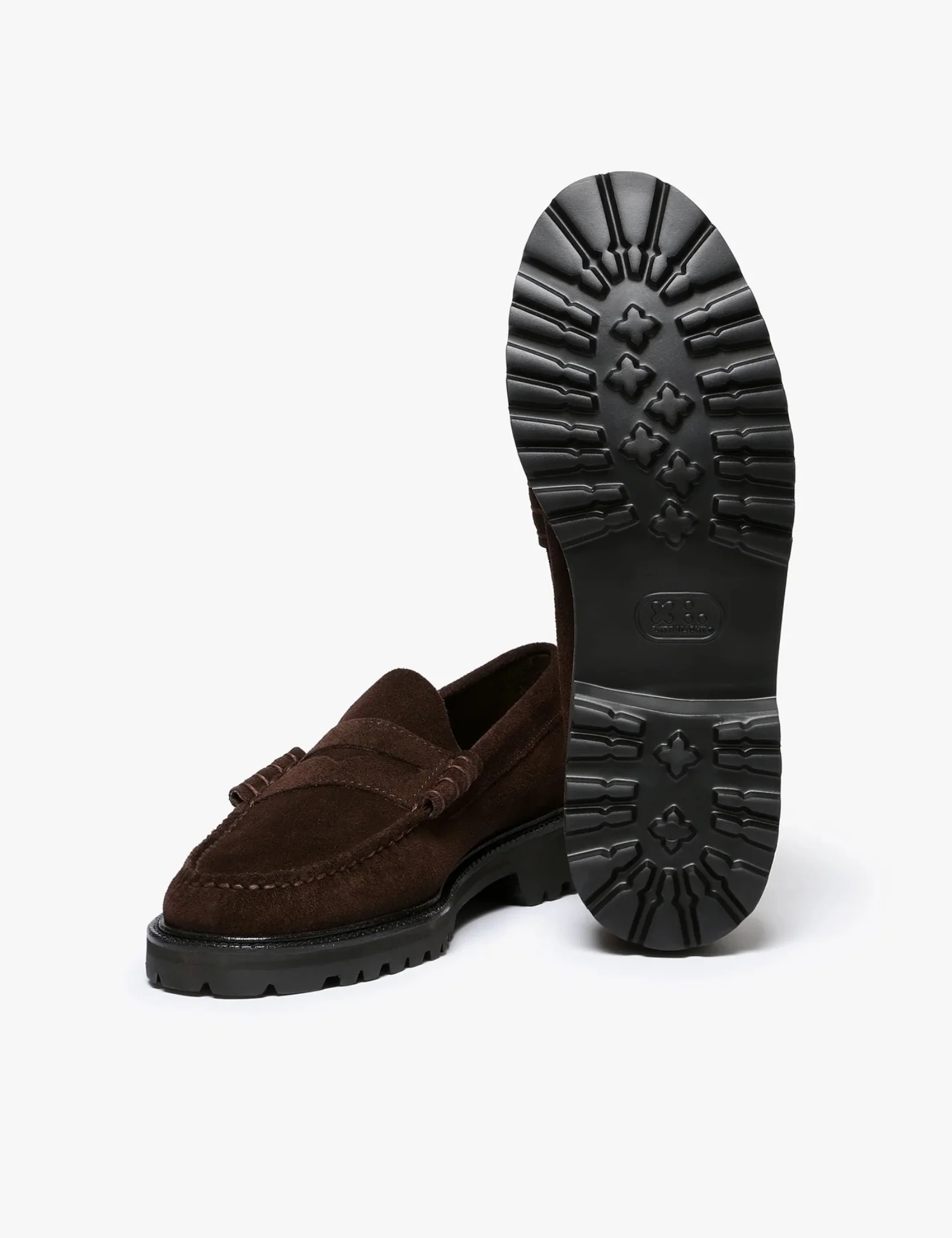 G.H. Bass Weejun 90 Larson Moc Penny Loafer (Suede) - Chocolate Brown - Image 5