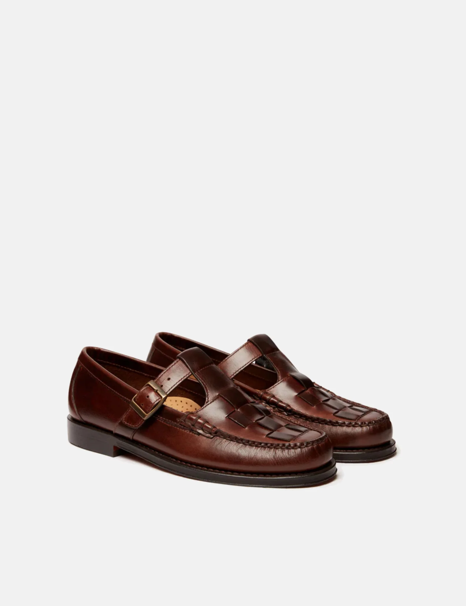 G.H. Bass Weejun Fisherman Sandals (Leather) - Chocolate Brown - Image 2