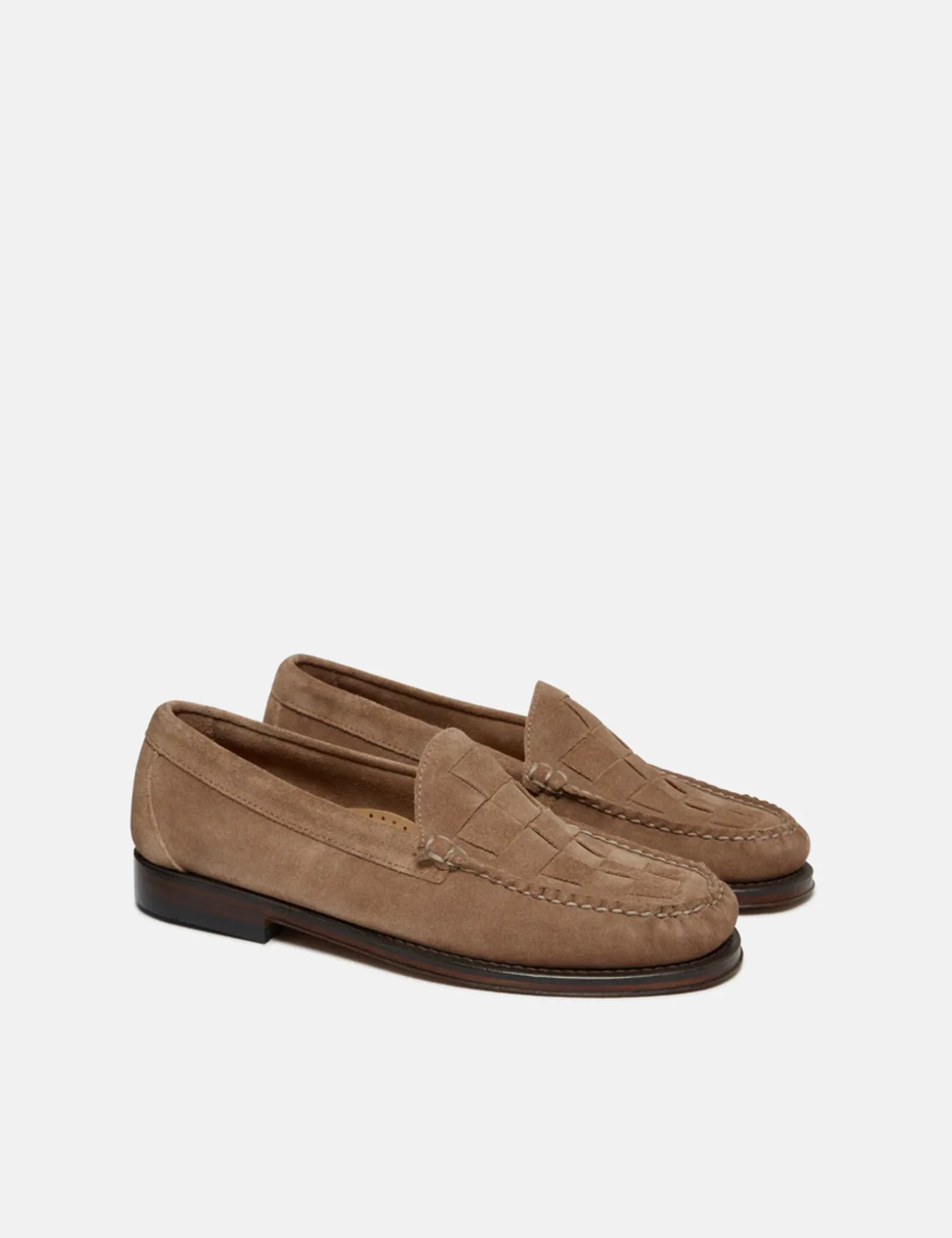 G.H. Bass Weejun Heritage Venetian Weave (Suede) - Earth Brown - Image 5