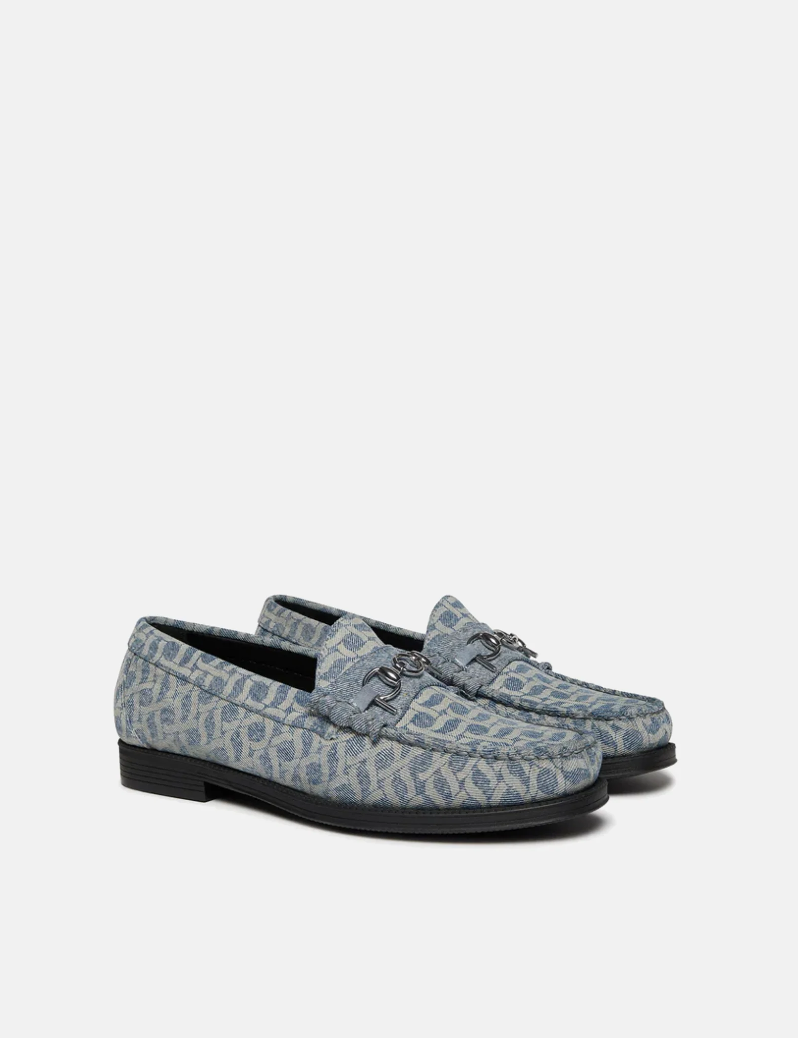 G.H. Bass X POP Easy Weejuns Lincoln Loafers (Denim) - Light Blue Denim - Image 5