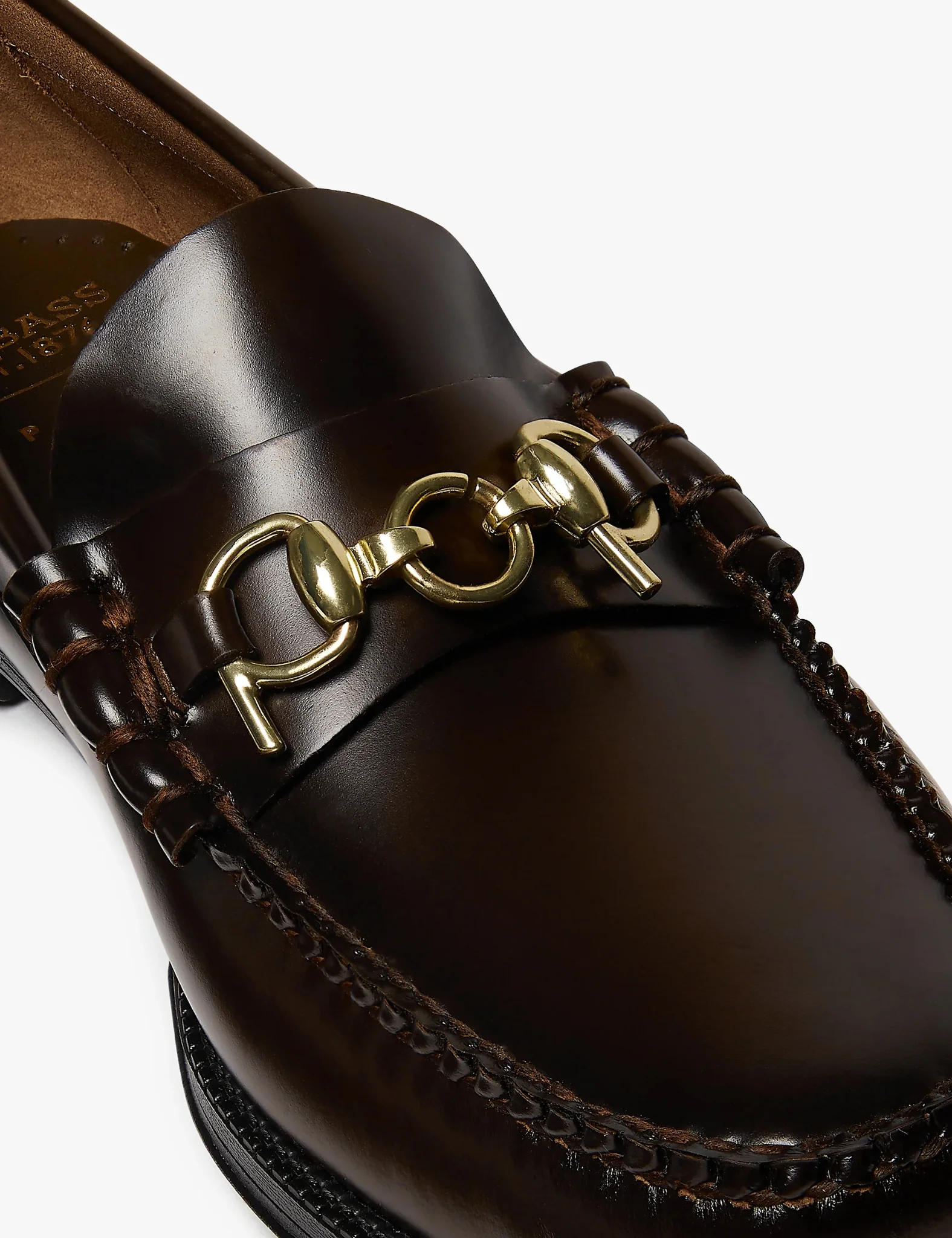 G.H. Bass X POP Easy Weejuns Lincoln Loafers (Leather) - Chocolate Brown - Image 3