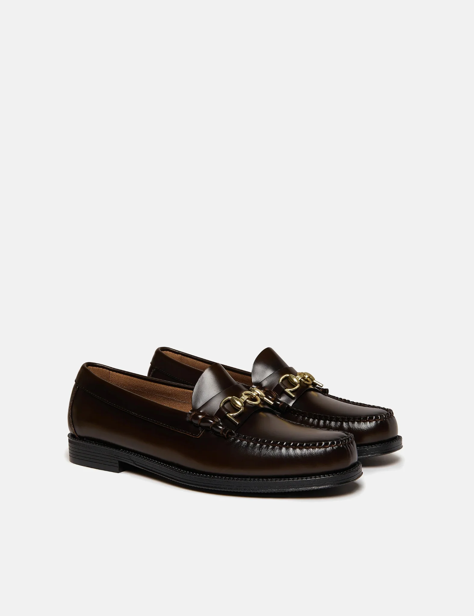 G.H. Bass X POP Easy Weejuns Lincoln Loafers (Leather) - Chocolate Brown - Image 5