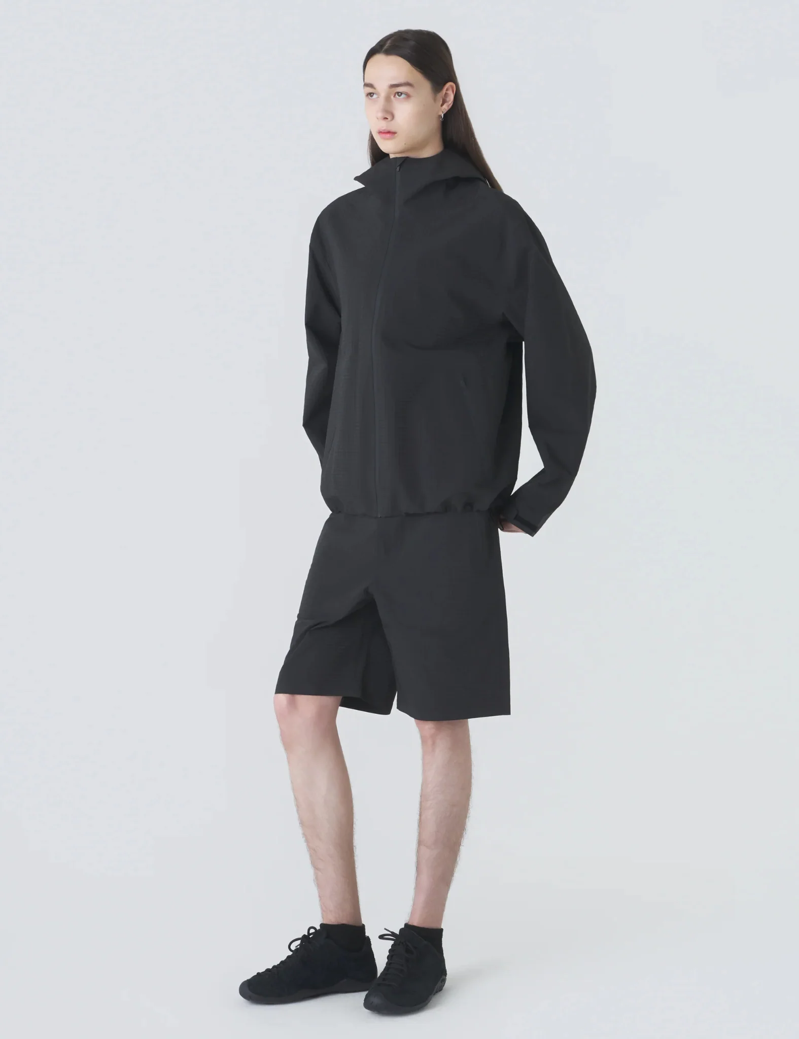 Hiking Patrol Waypoint Ripstop Hooded Jacket - Black - Image 3