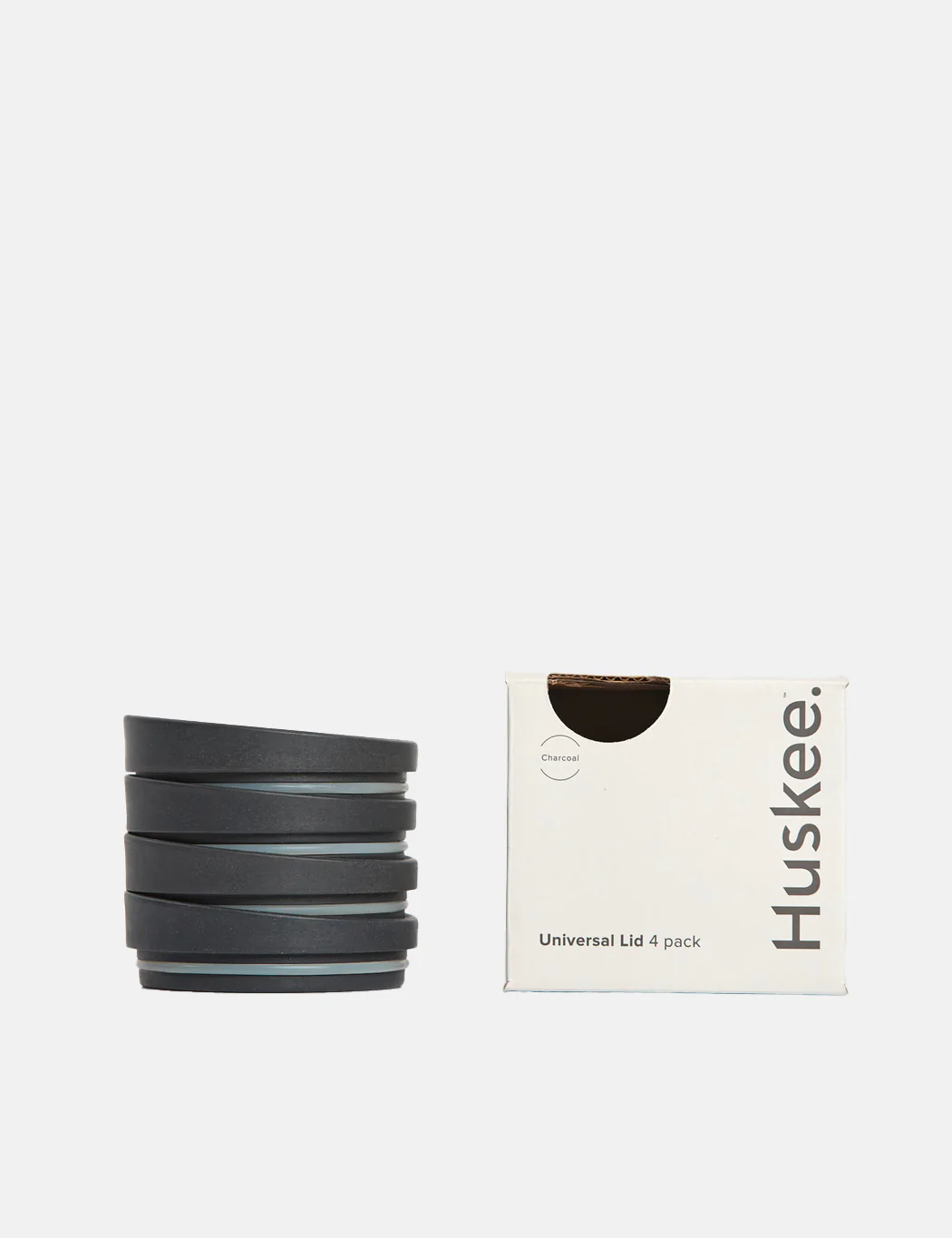 Huskee Universal Lid (4 Pack) - Charcoal Grey
