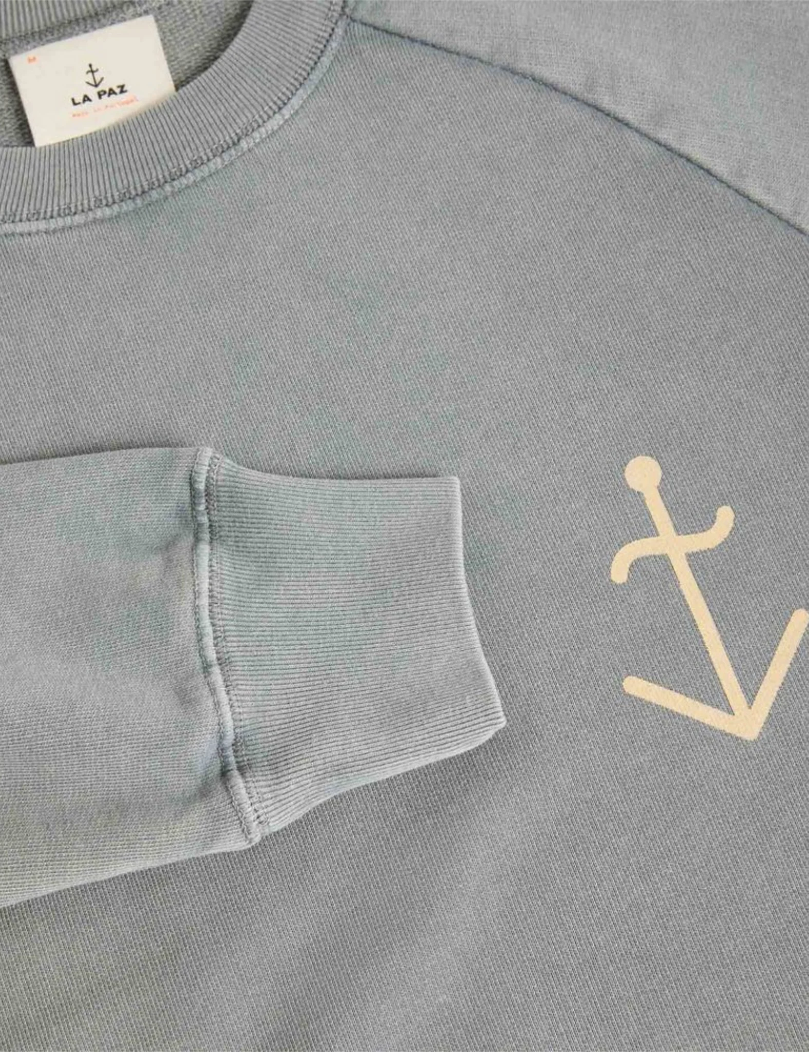 La Paz Cunha Logo Sweatshirt - Smoked Pearl/Pale Yellow - Image 2