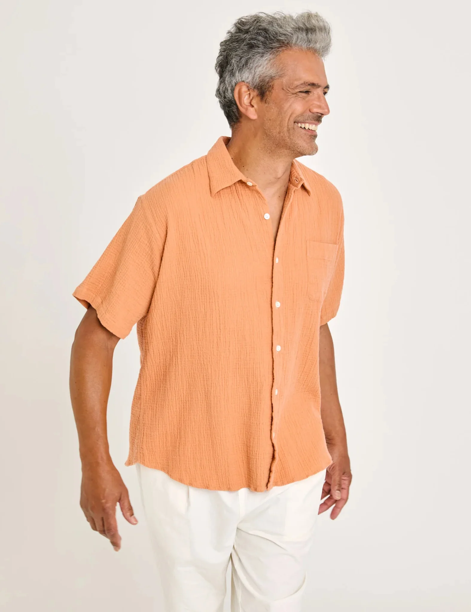 La Paz Roque Grandpa Baggy Shirt - Clay - Image 2