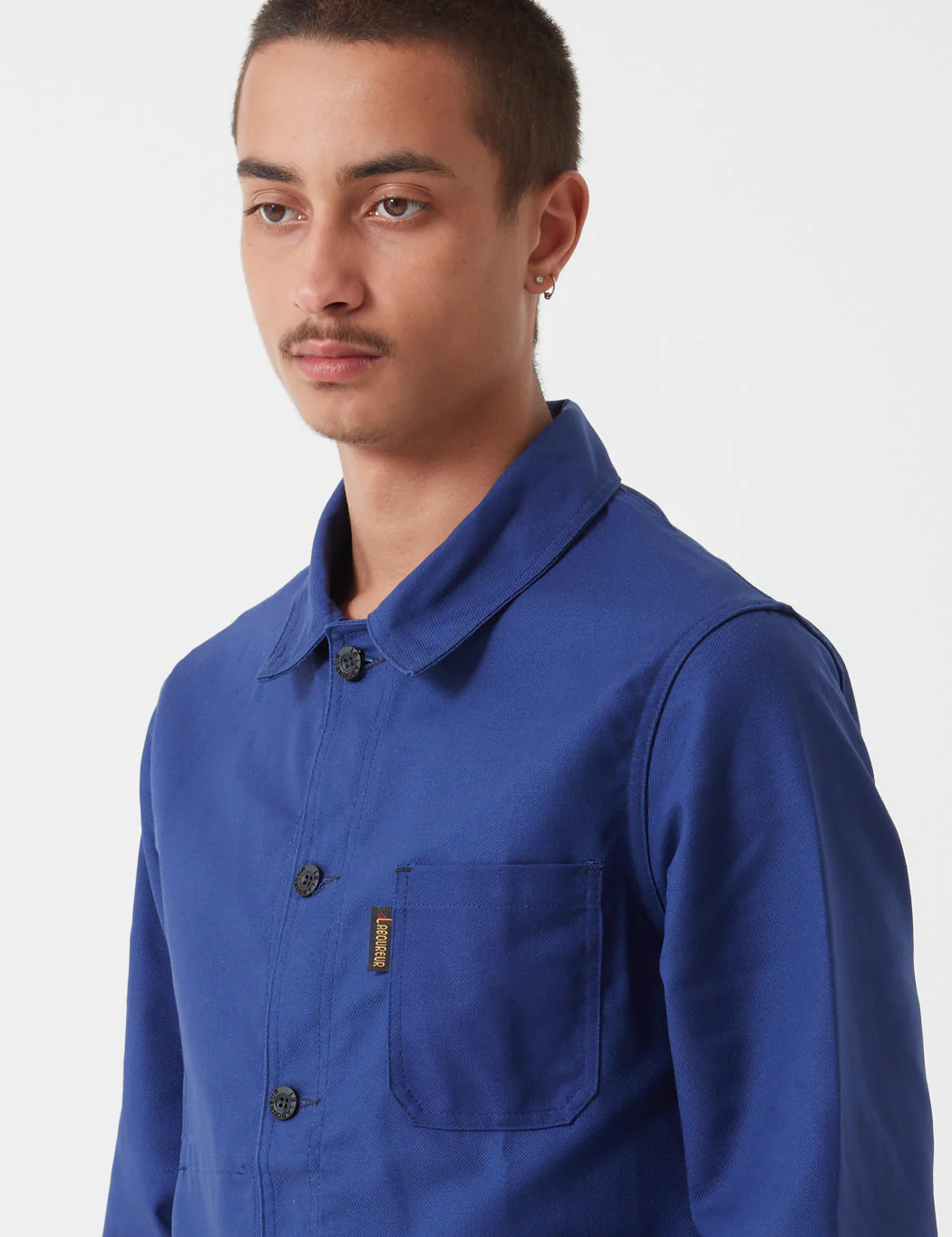 Le Laboureur Cotton Work Jacket - Navy Blue - Image 2