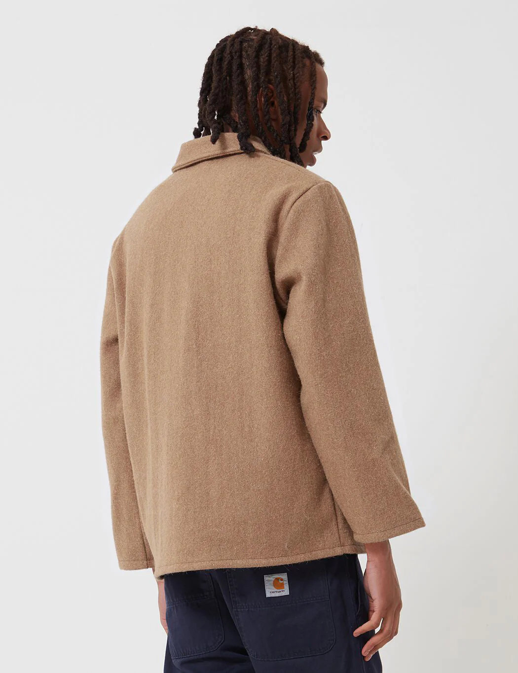 Le Laboureur Wool Work Jacket - Camel - Image 4