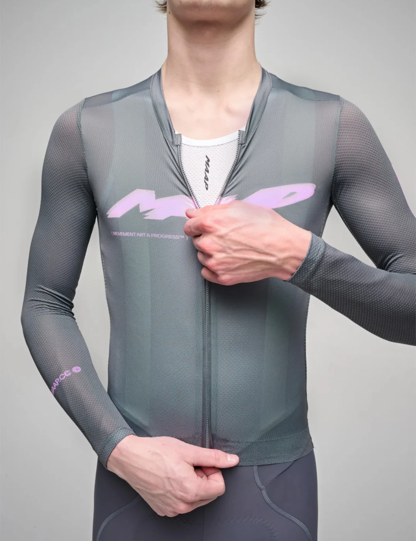 MAAP Evade Blaze Pro Air Long Sleeve Jersey 3.0 - Gargoyle Grey - Image 2