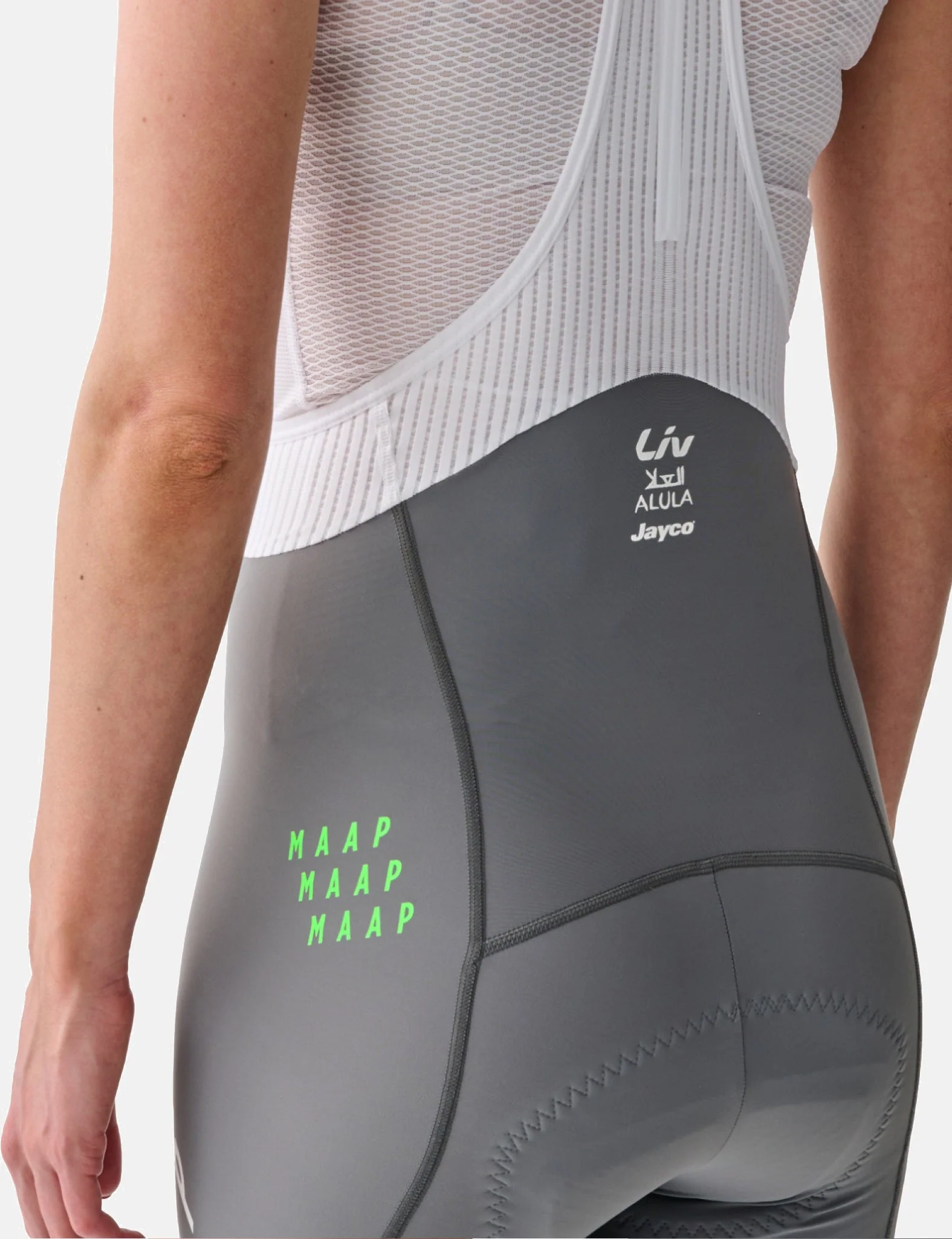 Maap Women's World Tour Team Bib Shorts Evo - Shadow Grey/White - Image 3