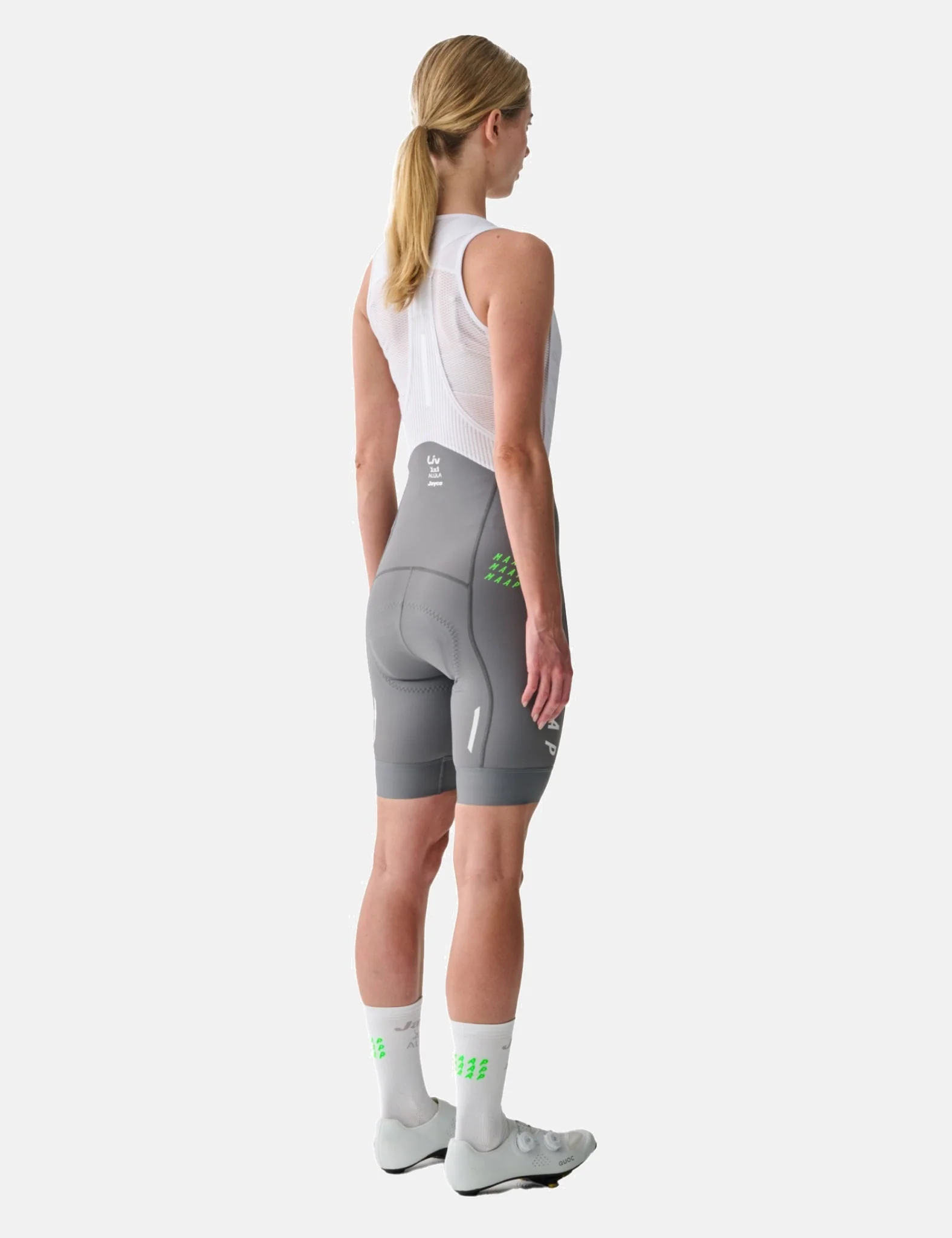 Maap Women's World Tour Team Bib Shorts Evo - Shadow Grey/White - Image 4