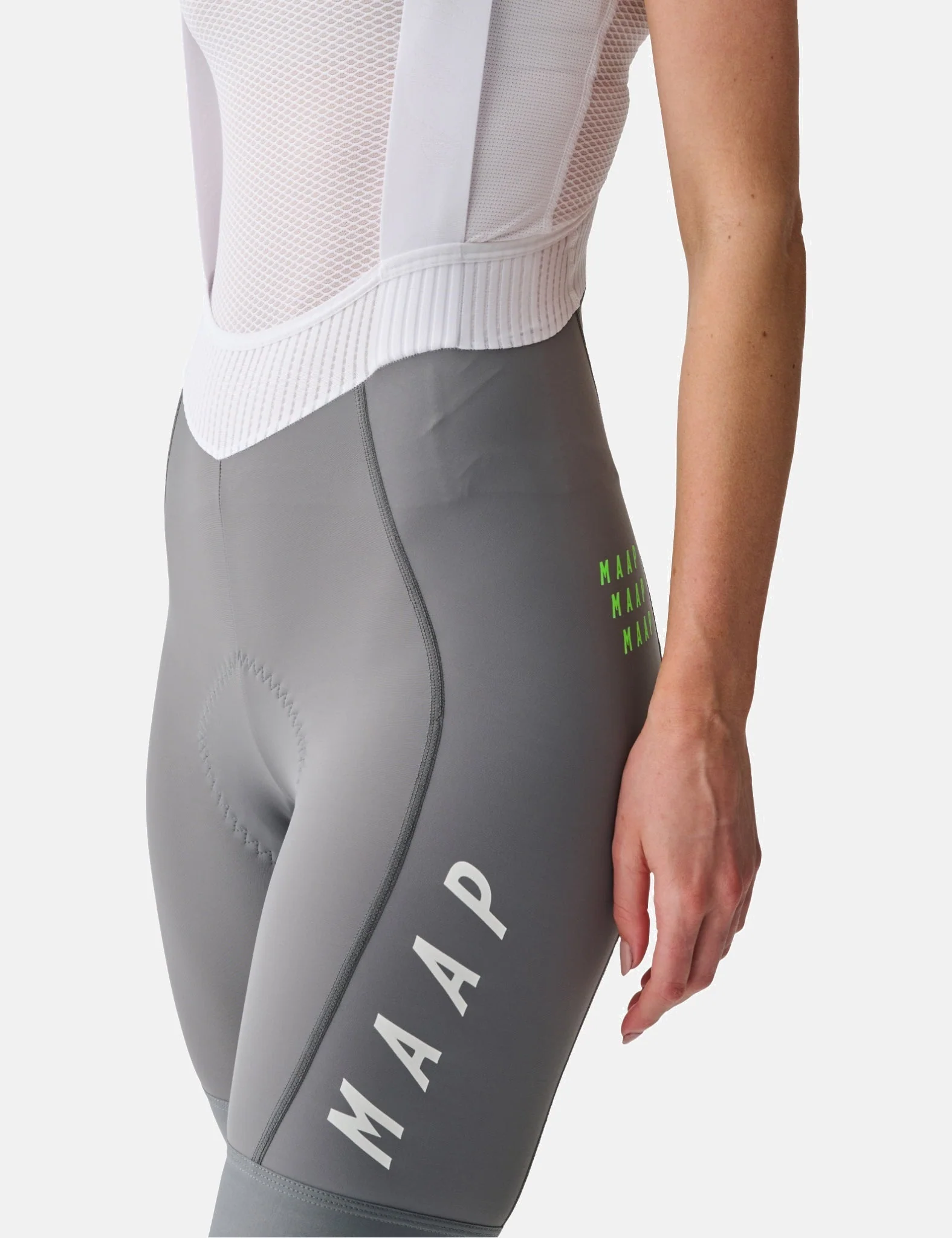 Maap Women's World Tour Team Bib Shorts Evo - Shadow Grey/White - Image 5