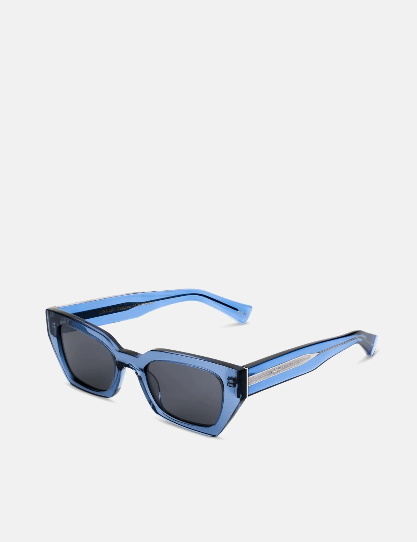 Messy Weekend Luna Sunglasses - Transparent Blue/Transparent/Grey - Image 3