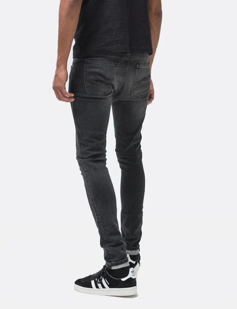 Nudie Skinny Lin Jeans (Super Tight) - Black Movement