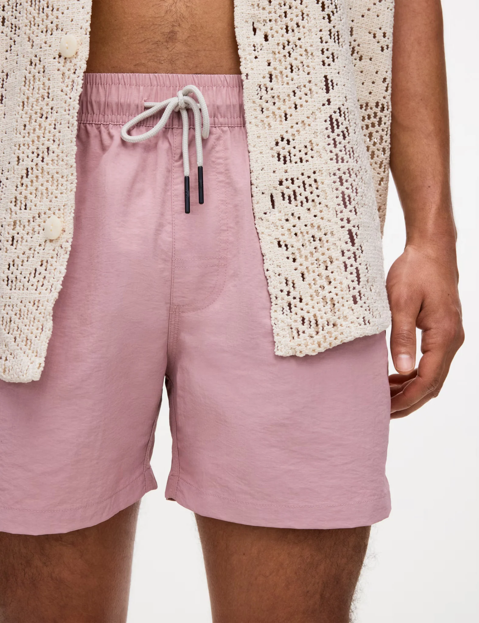 OAS Blush Nylon Swim Shorts - Pink - Image 3