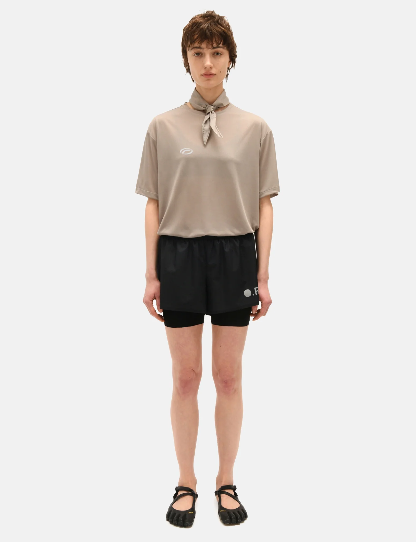 Optimistic Runners Layered Shorts - Black - Image 3