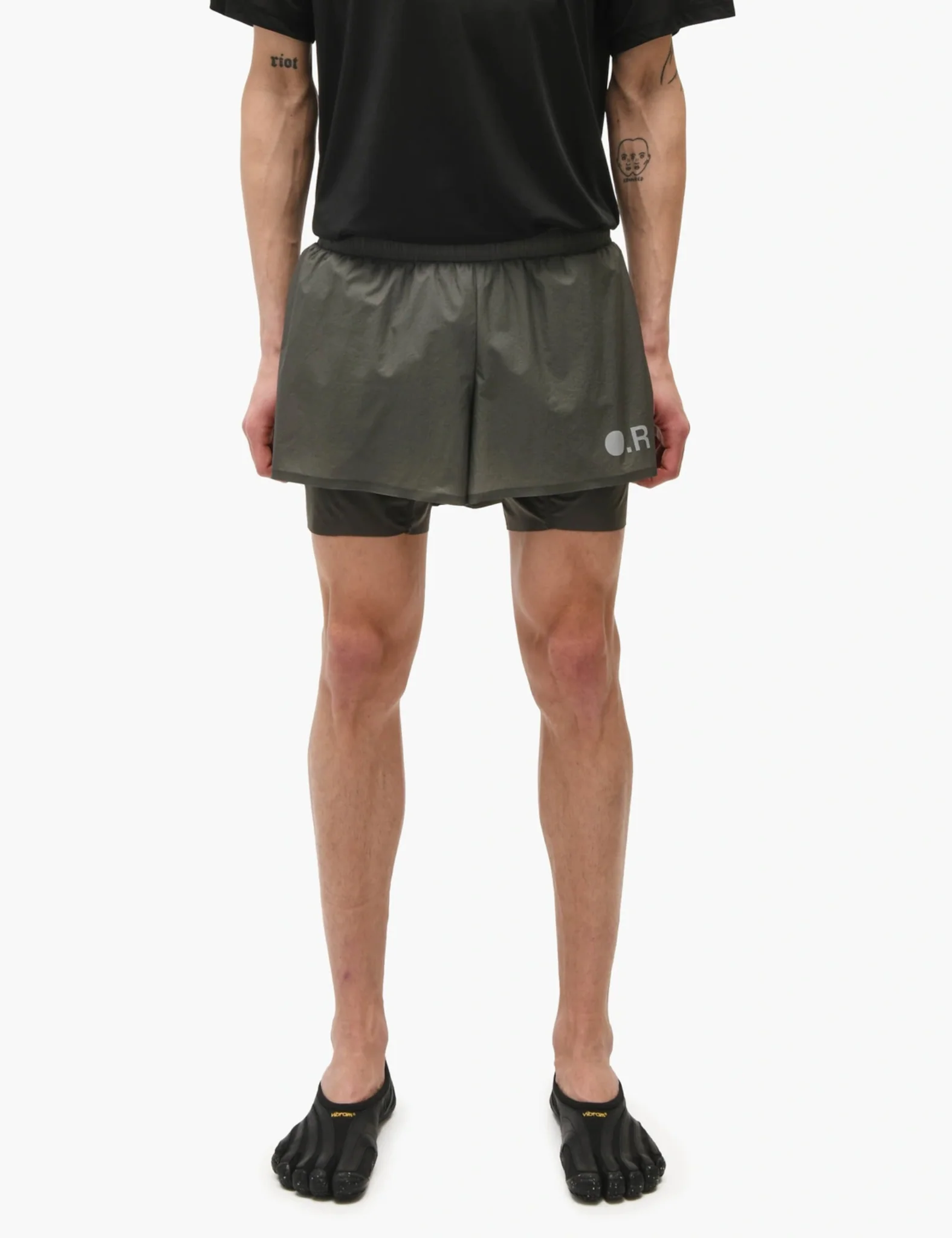 Optimistic Runners Layered Shorts - Dark Green