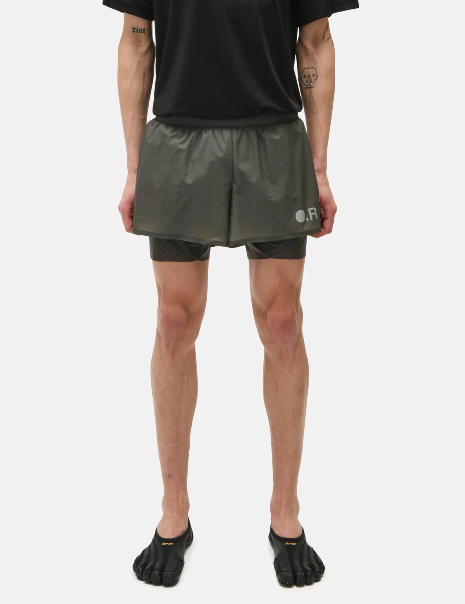 Optimistic Runners Layered Shorts - Dark Green - Image 5