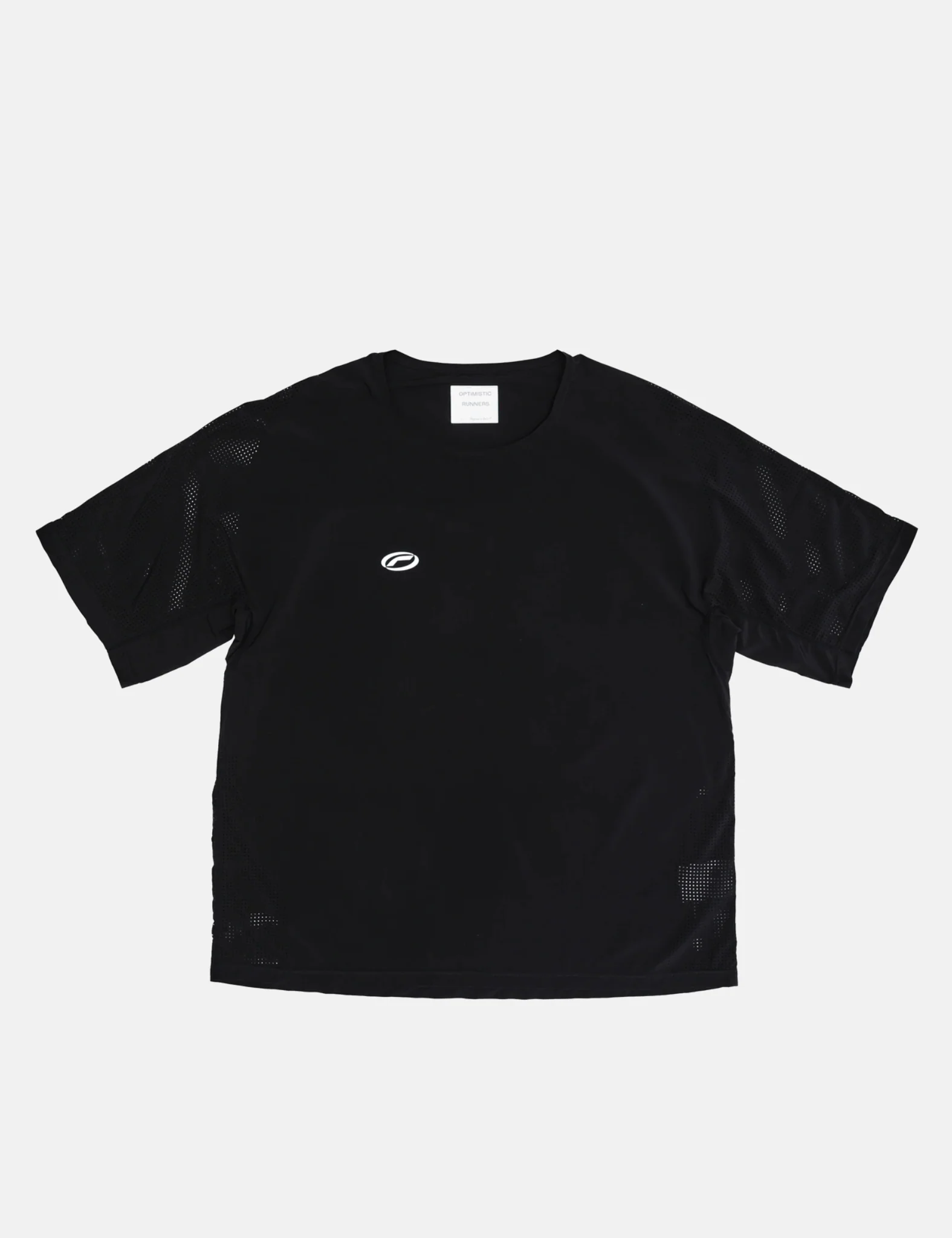 Optimistic Runners Perforated T-Shirt - Black
