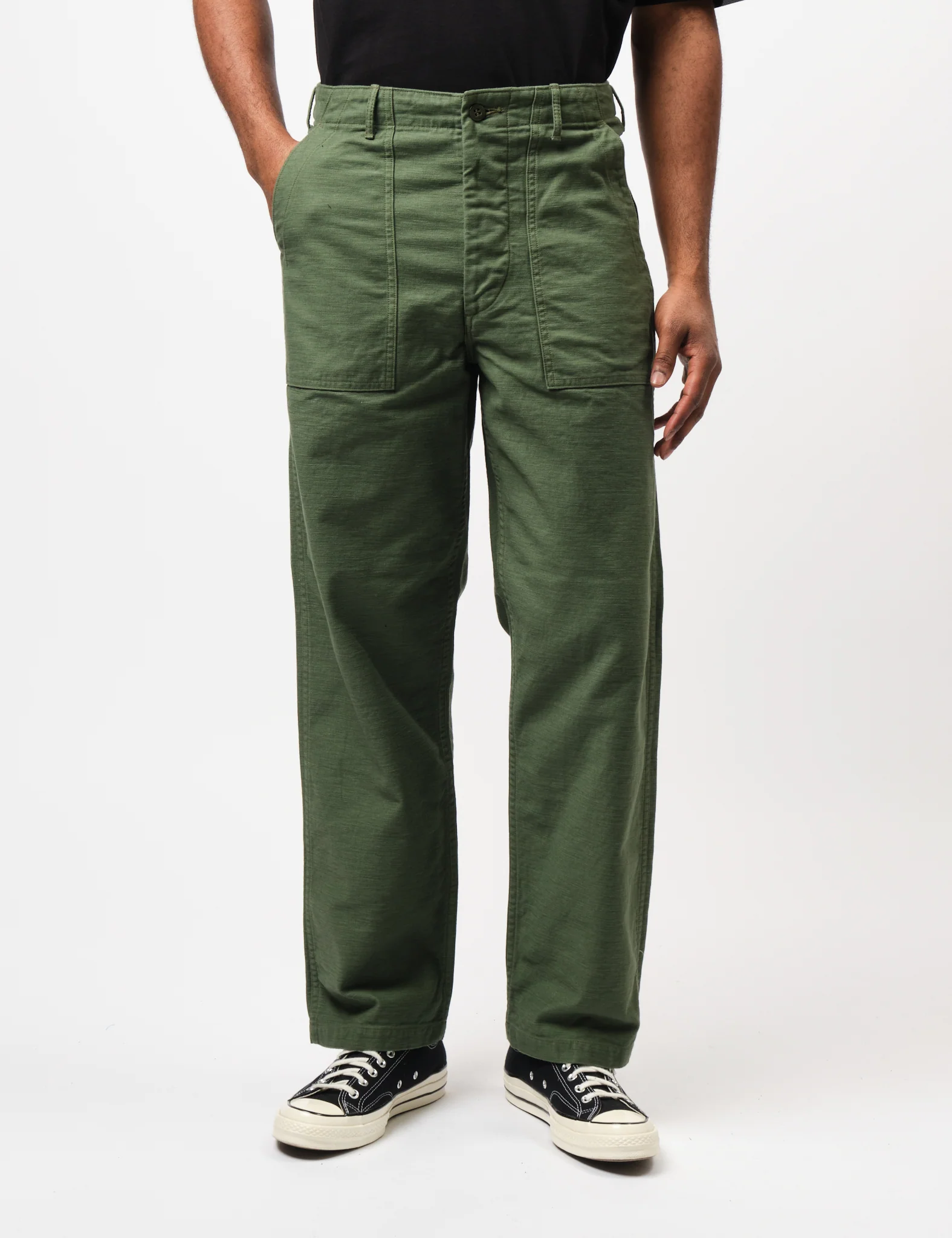 orSlow US Army Fatigue Pants (Regular Fit) - Green