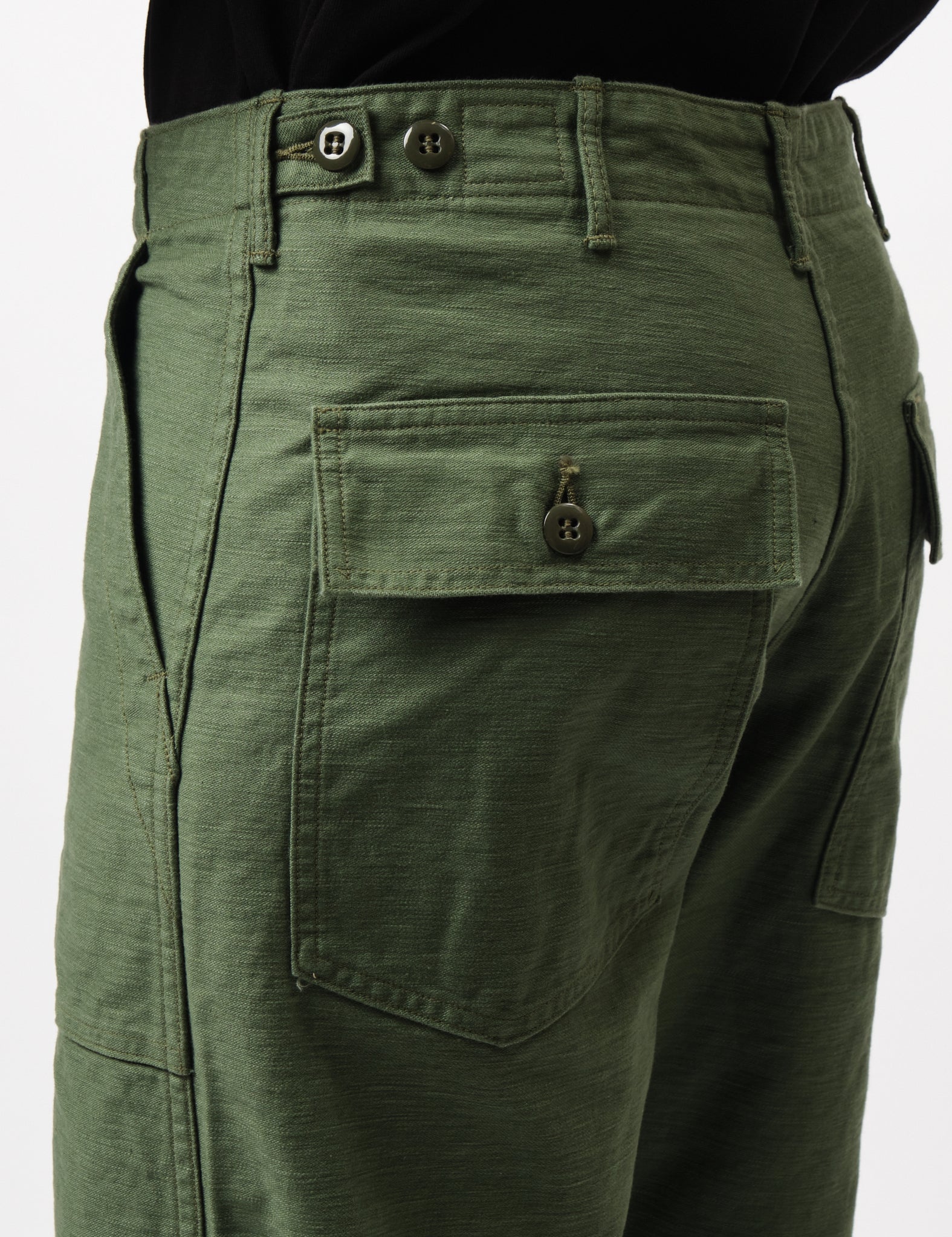 orSlow US Army Fatigue Pants (Regular Fit) - Green - Image 2