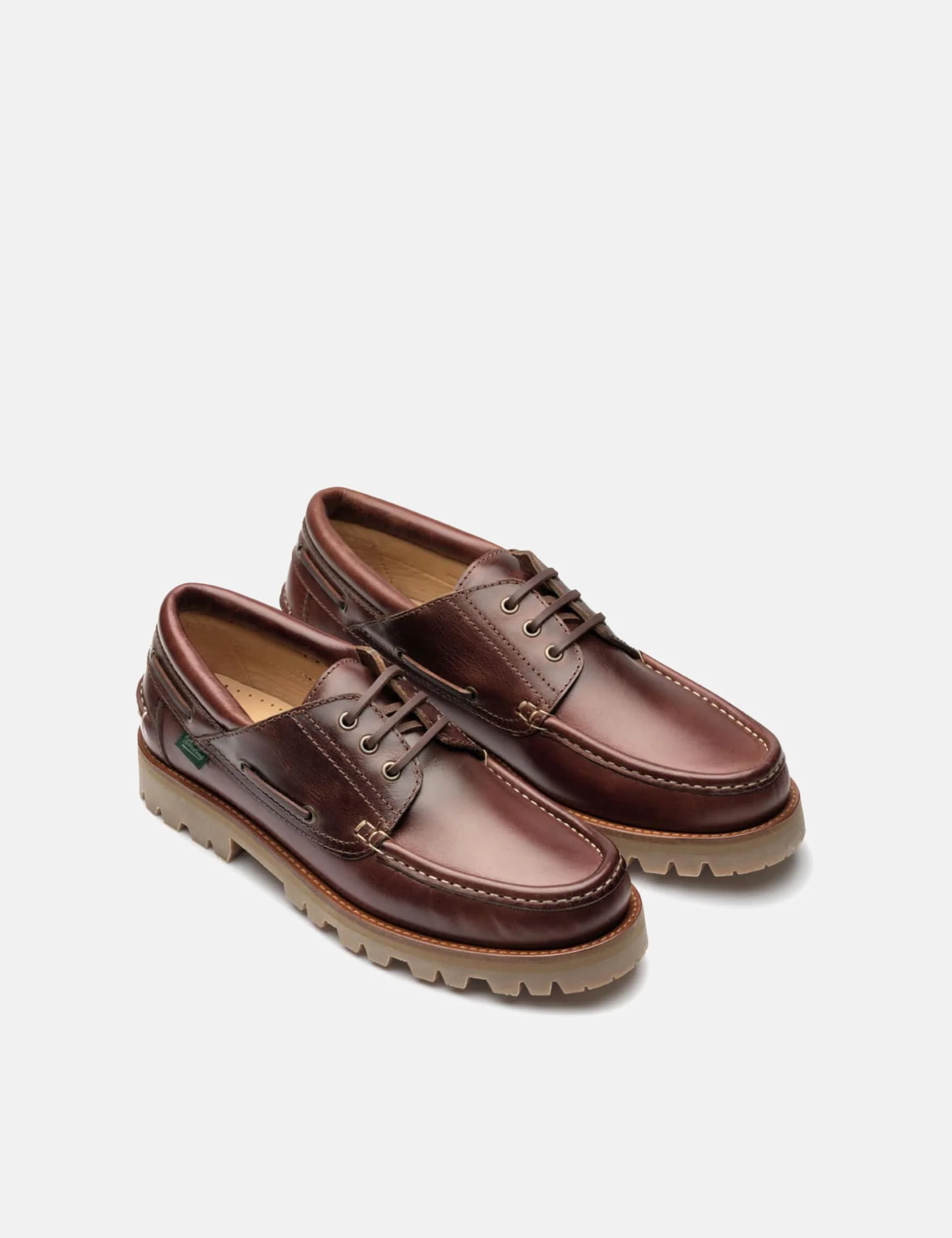 Paraboot Briac Boat Shoe (Leather) - America Brown - Image 3