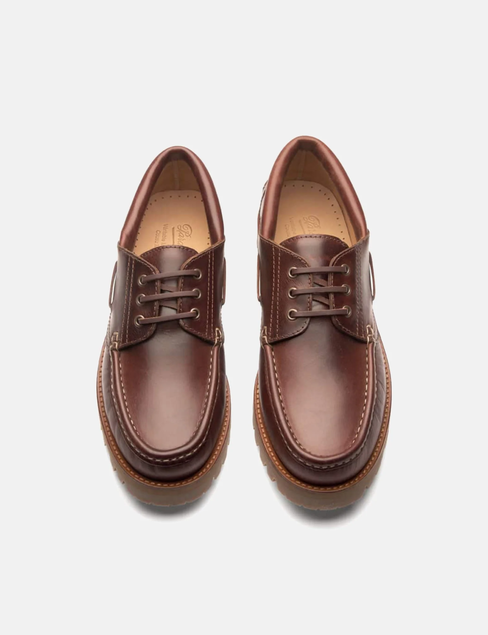 Paraboot Briac Boat Shoe (Leather) - America Brown - Image 5