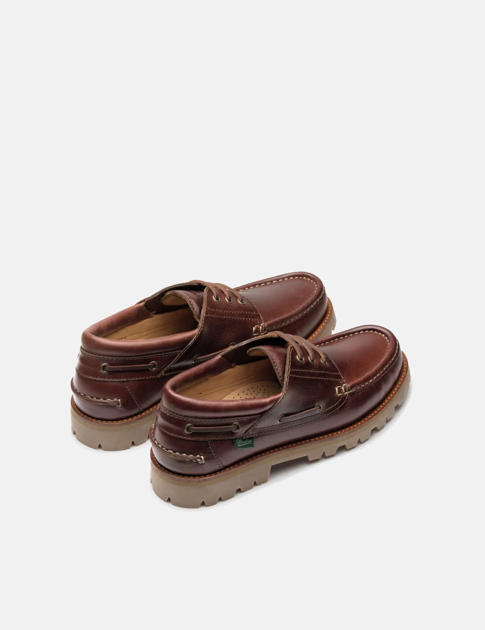 Paraboot Briac Boat Shoe (Leather) - America Brown - Image 6