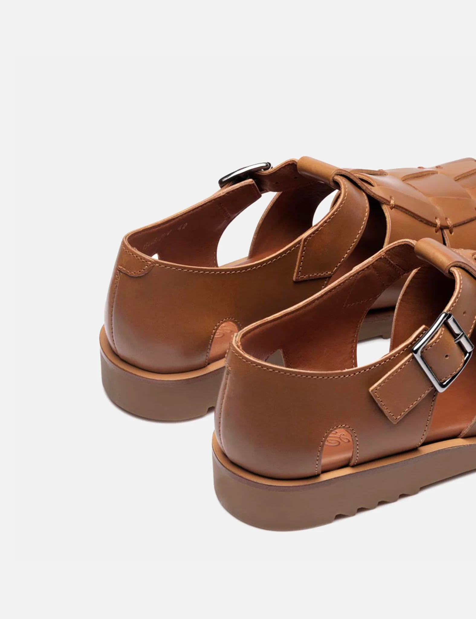 Paraboot Pacific Sandals (Leather) - Tan Brown - Image 3