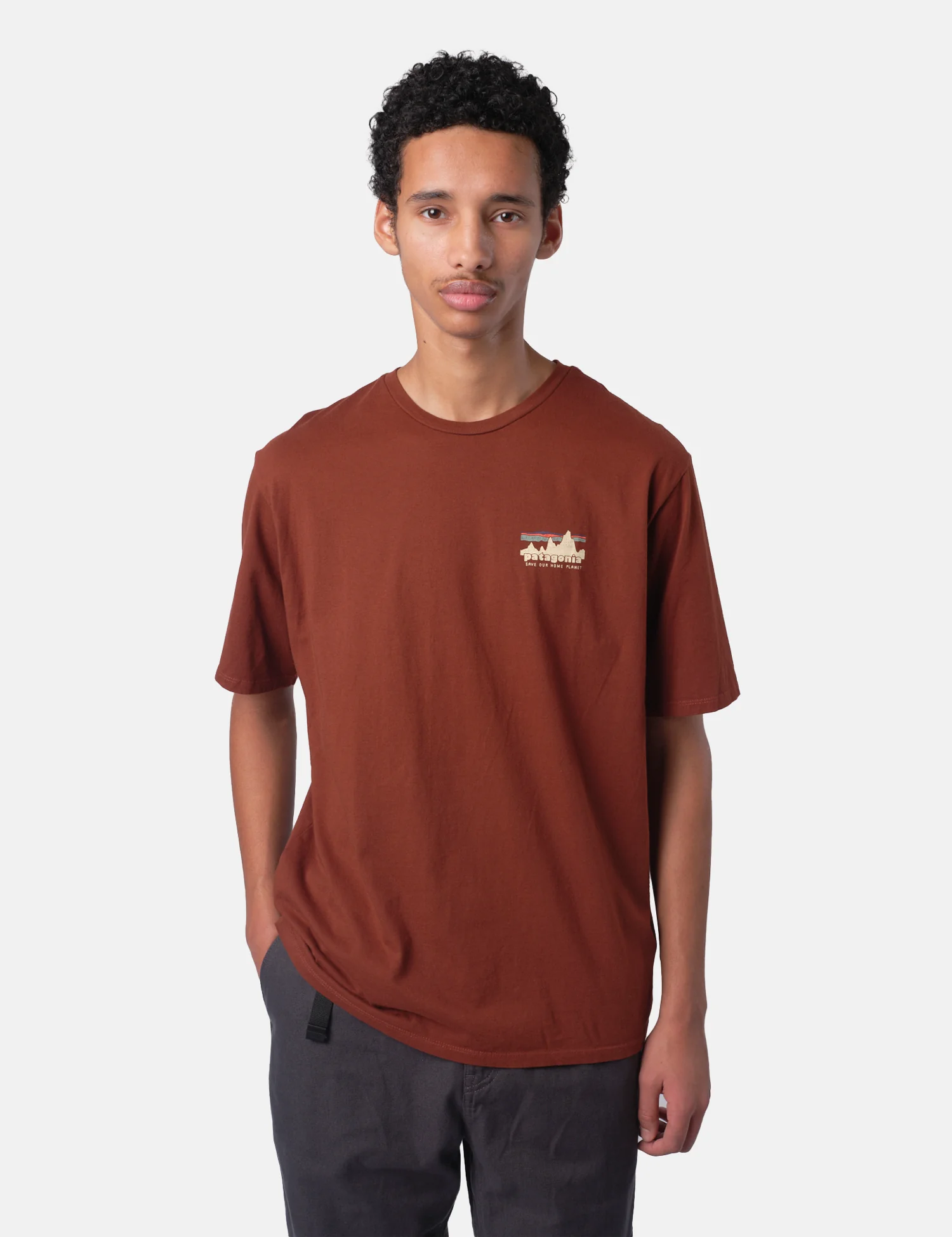 Patagonia '73 Skyline Organic T-Shirt - Dried Vanilla - Image 2