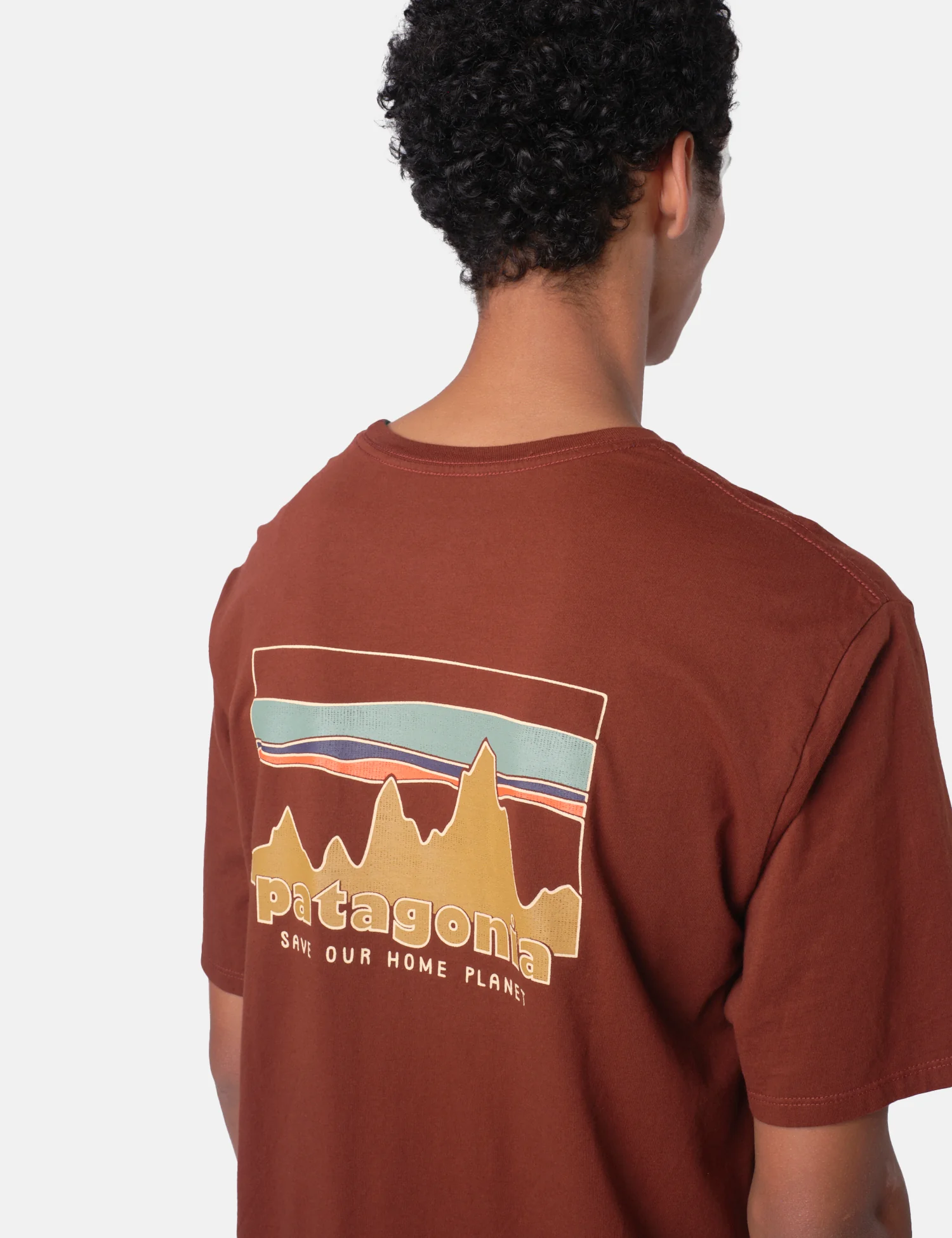 Patagonia '73 Skyline Organic T-Shirt - Dried Vanilla - Image 3