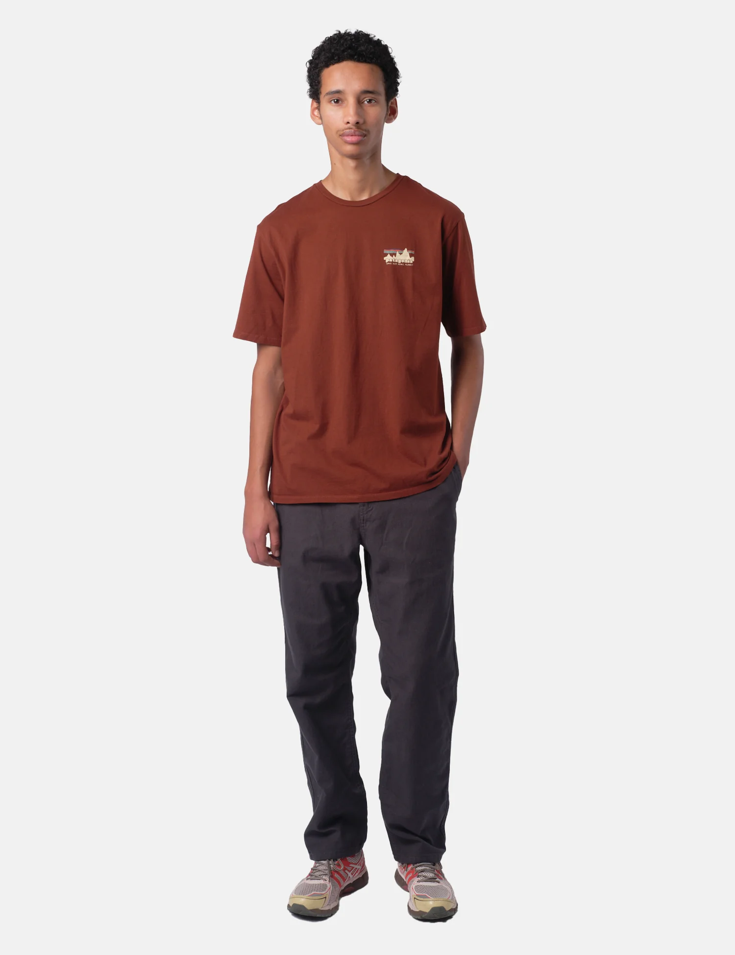 Patagonia '73 Skyline Organic T-Shirt - Dried Vanilla - Image 4