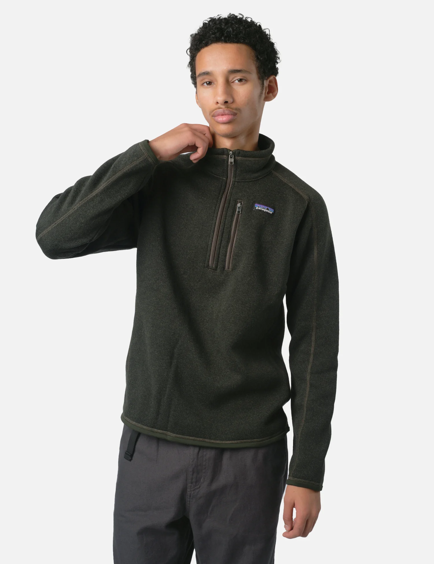 Patagonia Better Sweater 1/4 Zip Fleece - Old Growth Green - Image 3