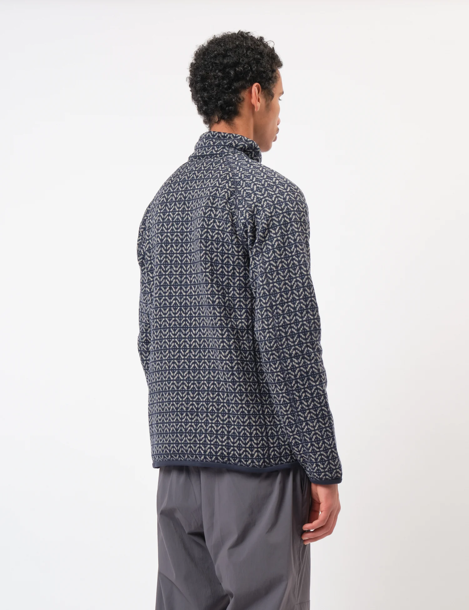 Patagonia Better Sweater 1/4 Zip Fleece (Scales) - Sunken Blue - Image 5
