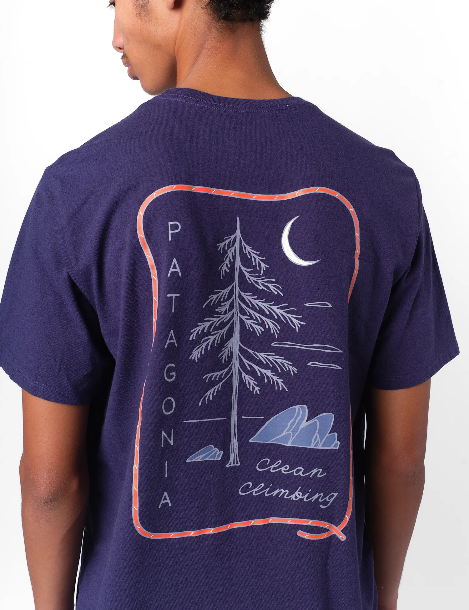 Patagonia Clean Climb Roots Responsibili-Tee T-Shirt - Plummet Purple - Image 3